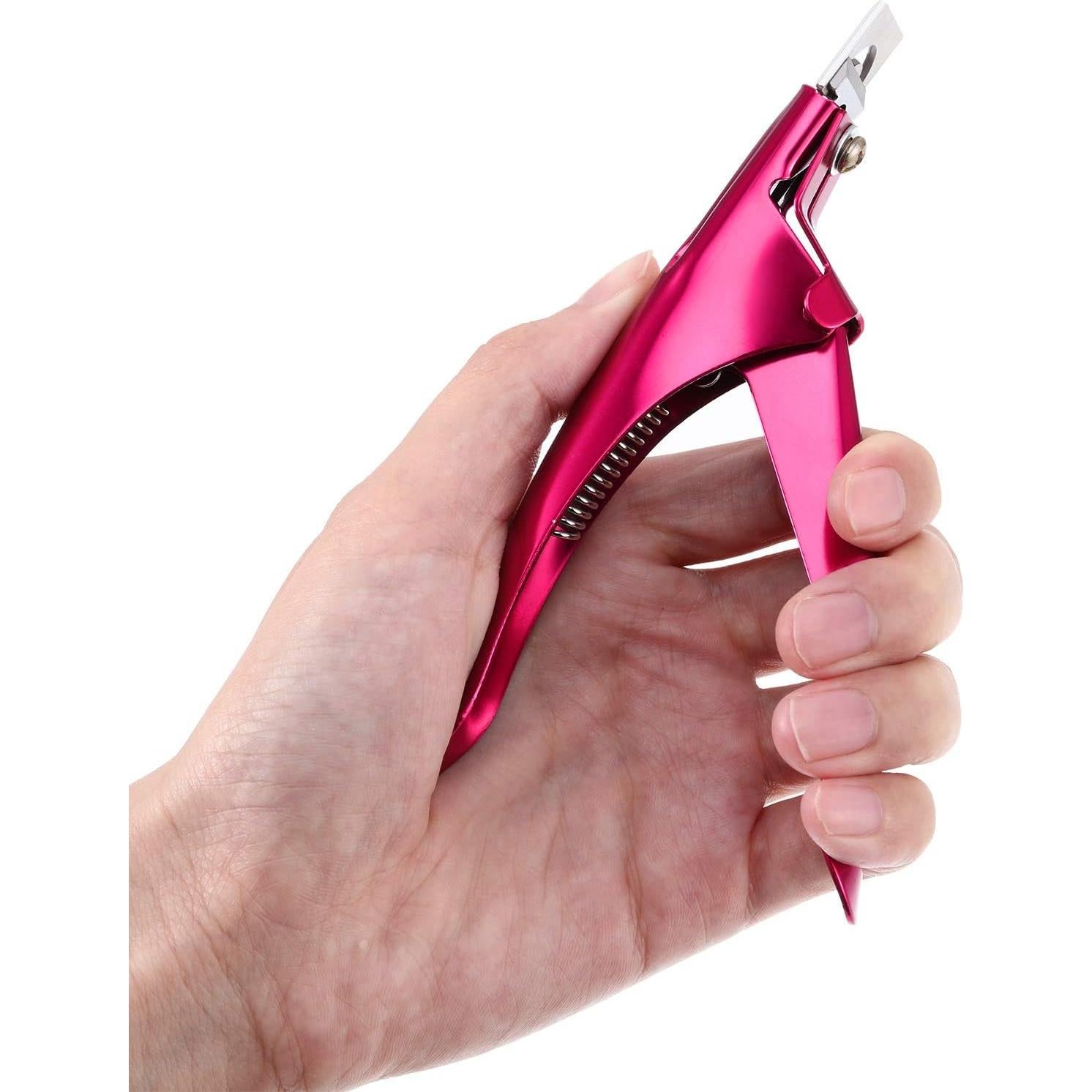 Juego de 3 Cortadores de Uñas Falsas Yaomiao Acero Inoxidable