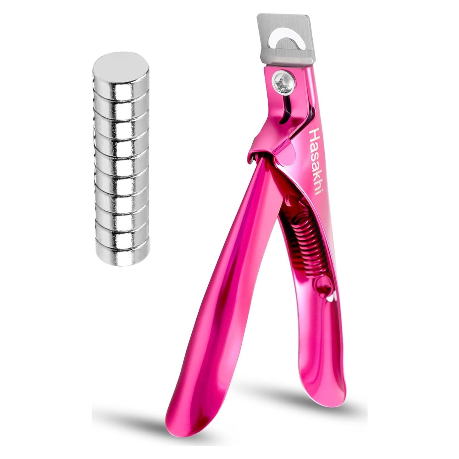 Cortadores de Uñas Acrílicos Hasakhi Rosa - Acero Inoxidable