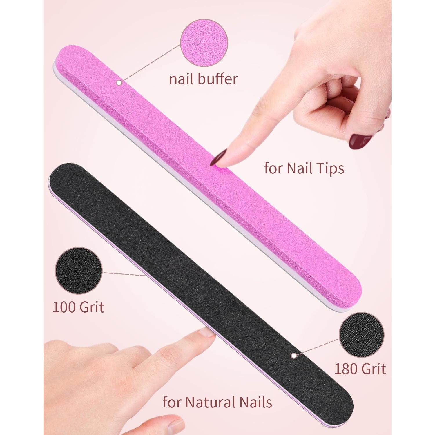 Juego de Puntas de Uñas Acrílicas MORGLES 500 Pcs Francesas