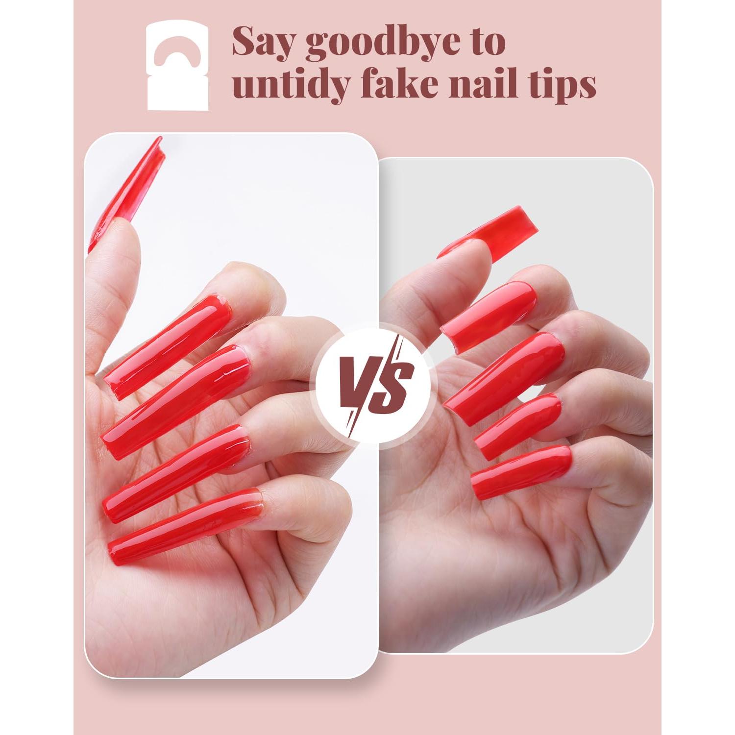 Cortador de Uñas Acrílico MORGLES Rosa con Medidores