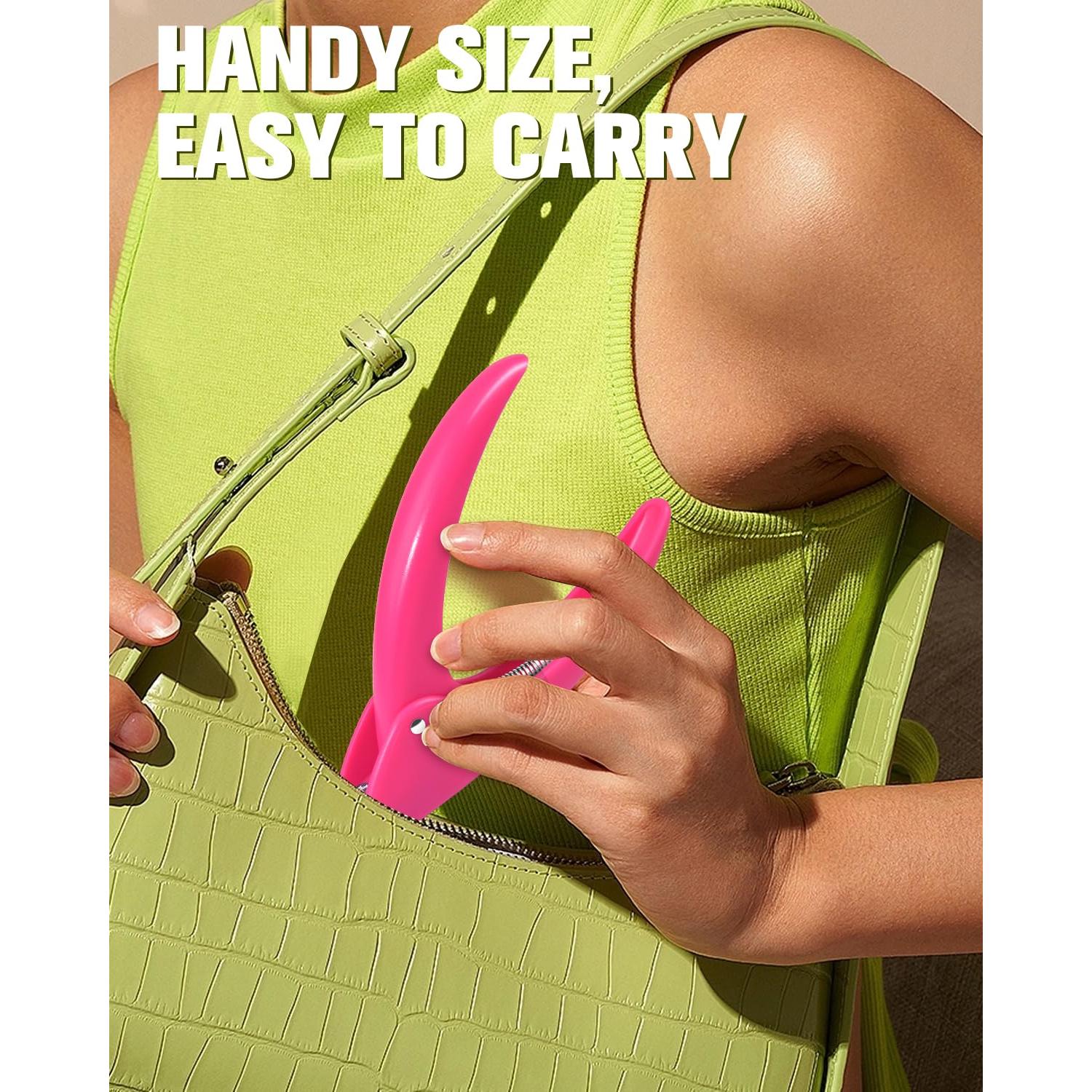 Cortador de Uñas Acrílico MORGLES Rosa con Medidores