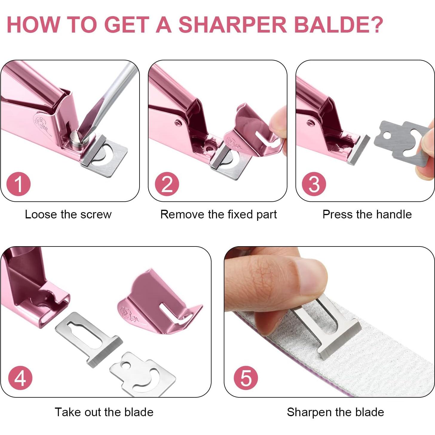 Kit de Cortadores de Uñas Acrílicas Mudder 4 en 1 Acero Inoxidable