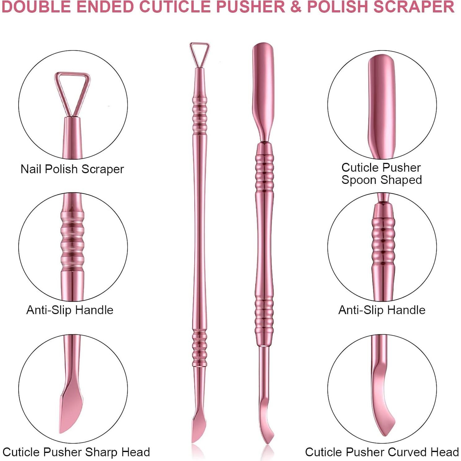 Kit de Cortadores de Uñas Acrílicas Mudder 4 en 1 Acero Inoxidable