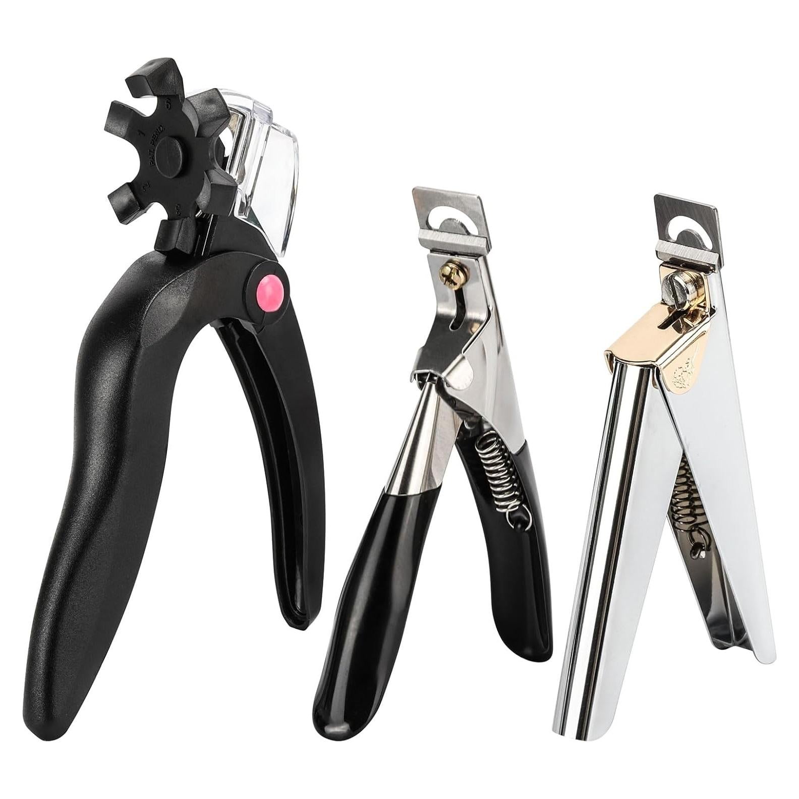 Cortadores de Uñas Acrílicas BTYMS - 3 Piezas Acero Inoxidable