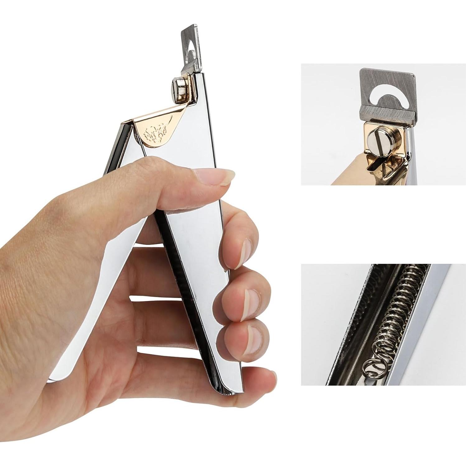 Cortadores de Uñas Acrílicas BTYMS - 3 Piezas Acero Inoxidable