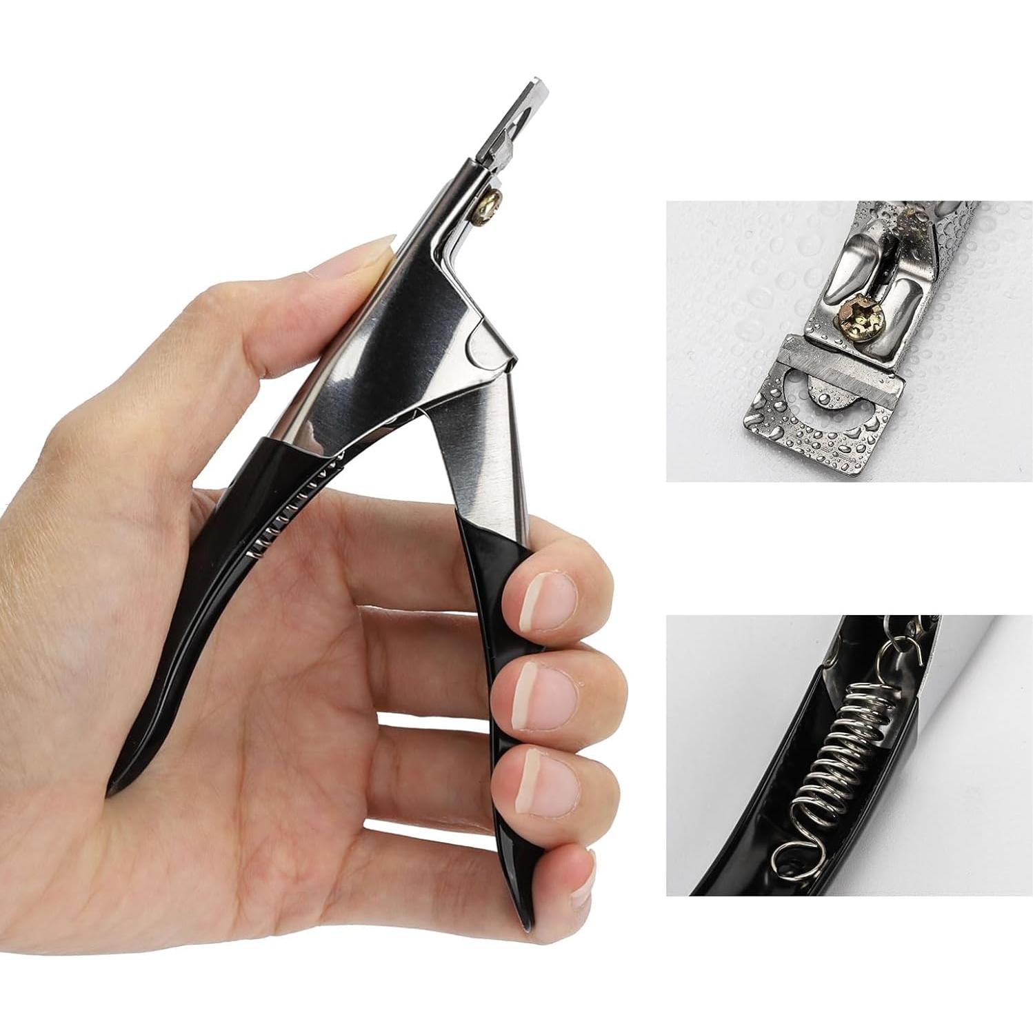 Cortadores de Uñas Acrílicas BTYMS - 3 Piezas Acero Inoxidable