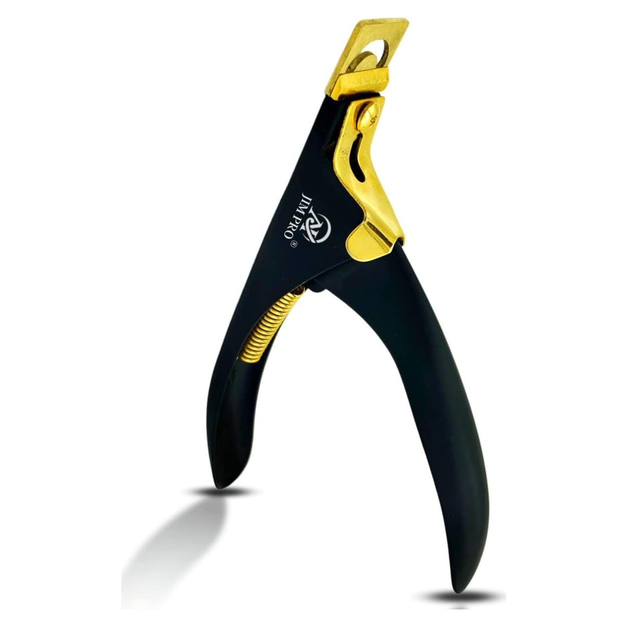 Cortador de Uñas Acrílicas JIM PRO Negro/Dorado 11.9 cm