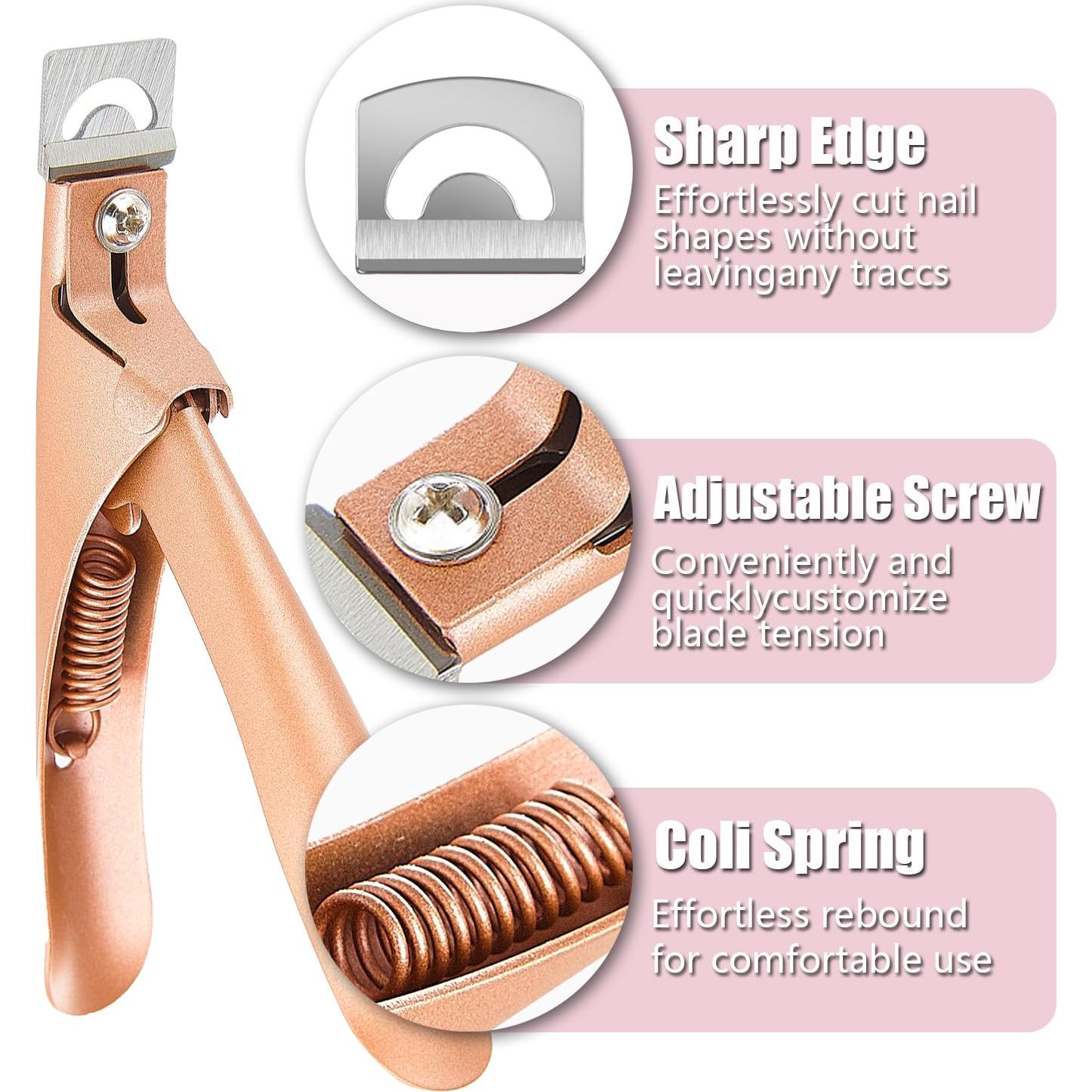 Kit de Cortadores de Uñas Acrílicas Dr.nail - 3 Ángulos Ajustables