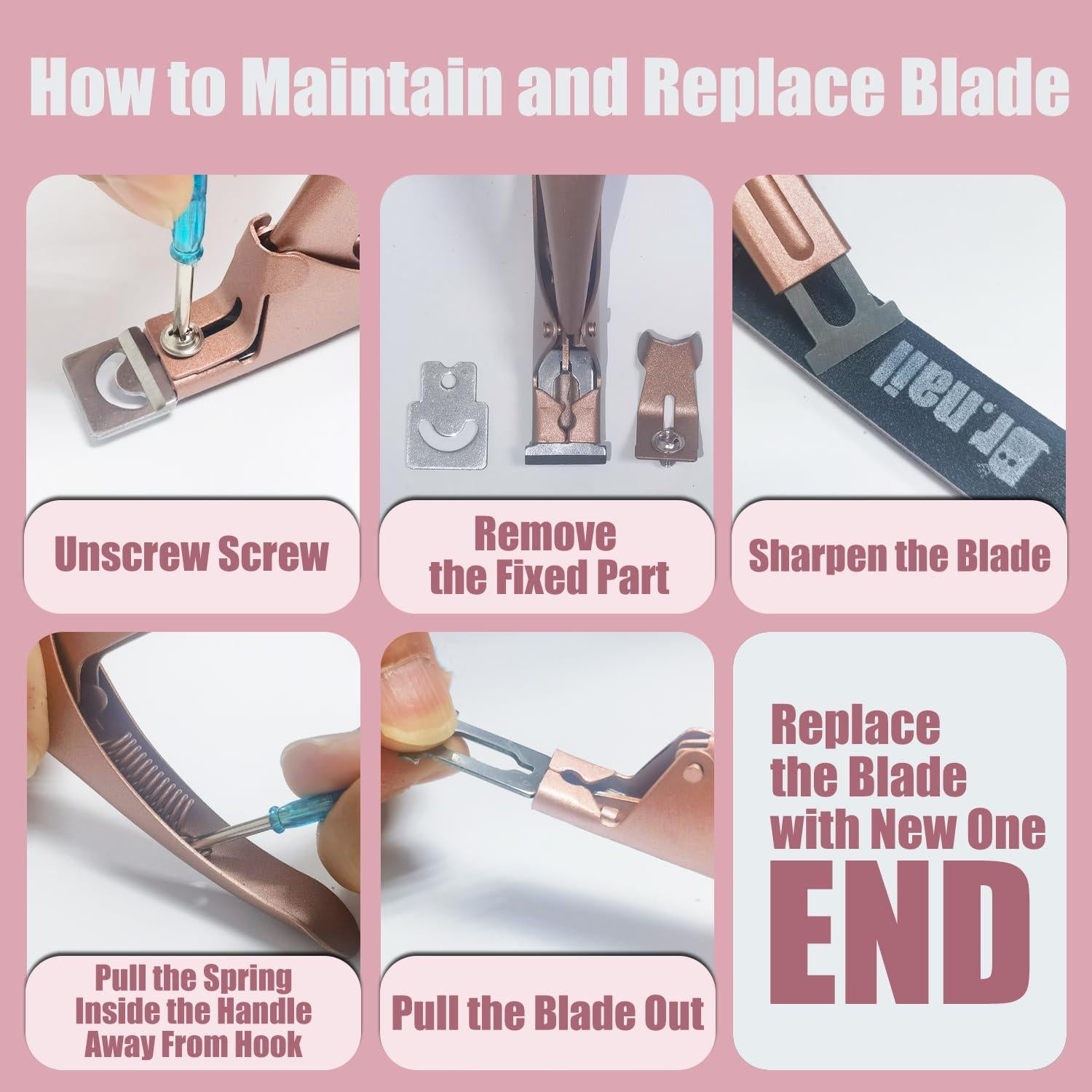 Kit de Cortadores de Uñas Acrílicas Dr.nail - 3 Ángulos Ajustables