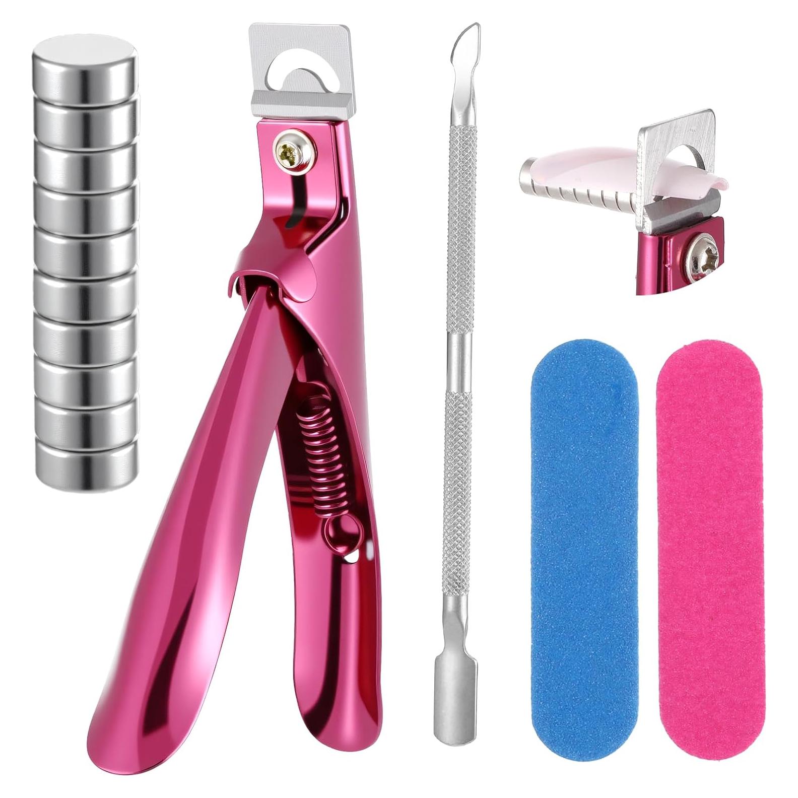 Cortador de Uñas Acrílicas LIQWEI con Medidor y Imanes