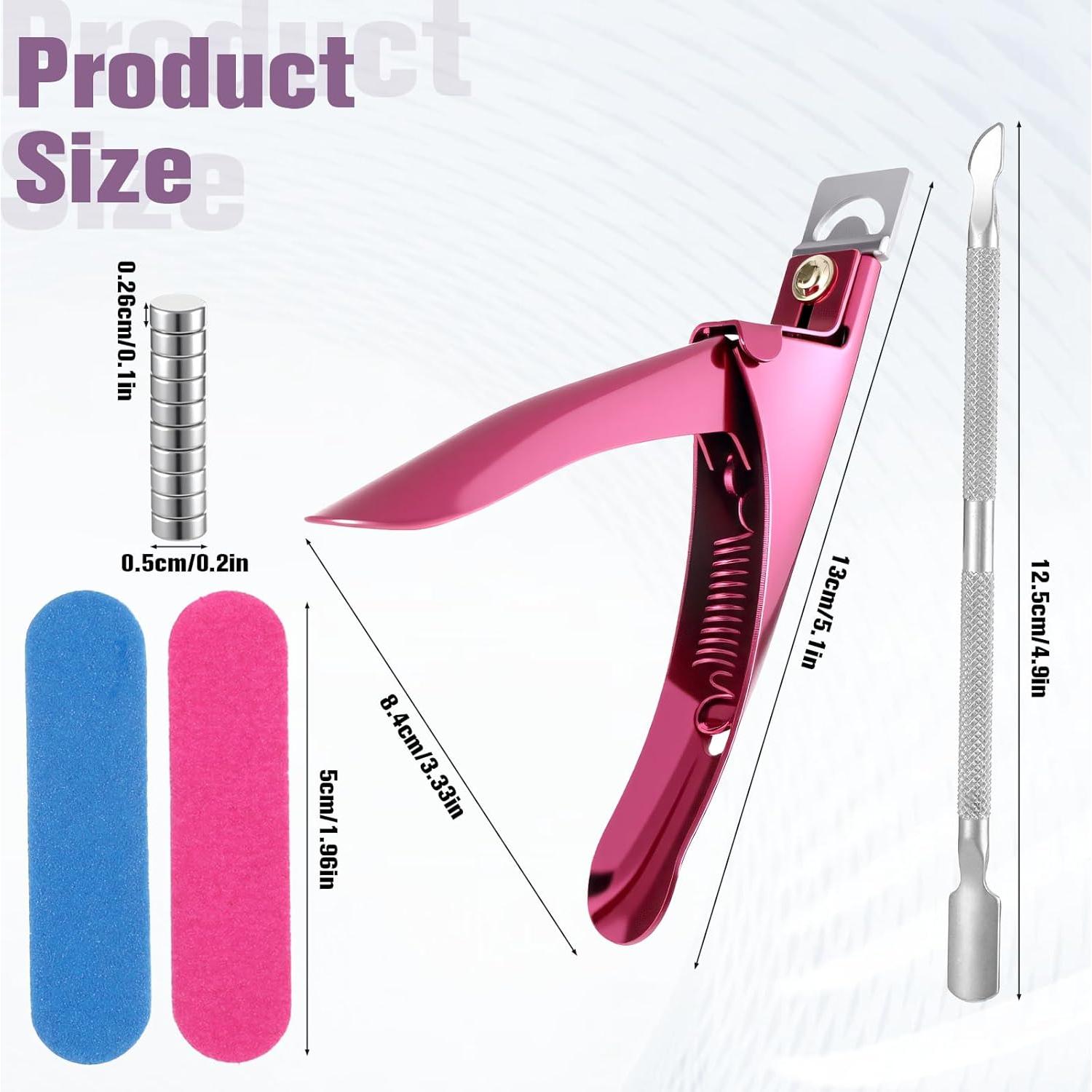 Cortador de Uñas Acrílicas LIQWEI con Medidor y Imanes