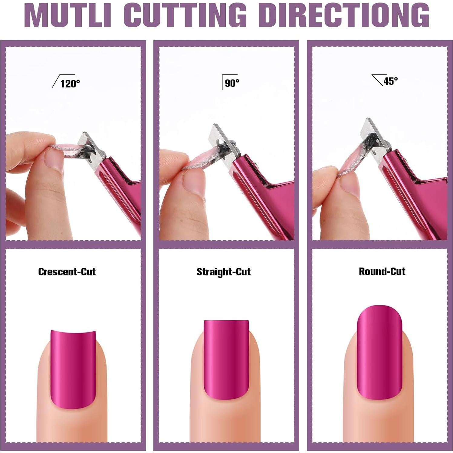 Cortador de Uñas Acrílicas LIQWEI con Medidor y Imanes