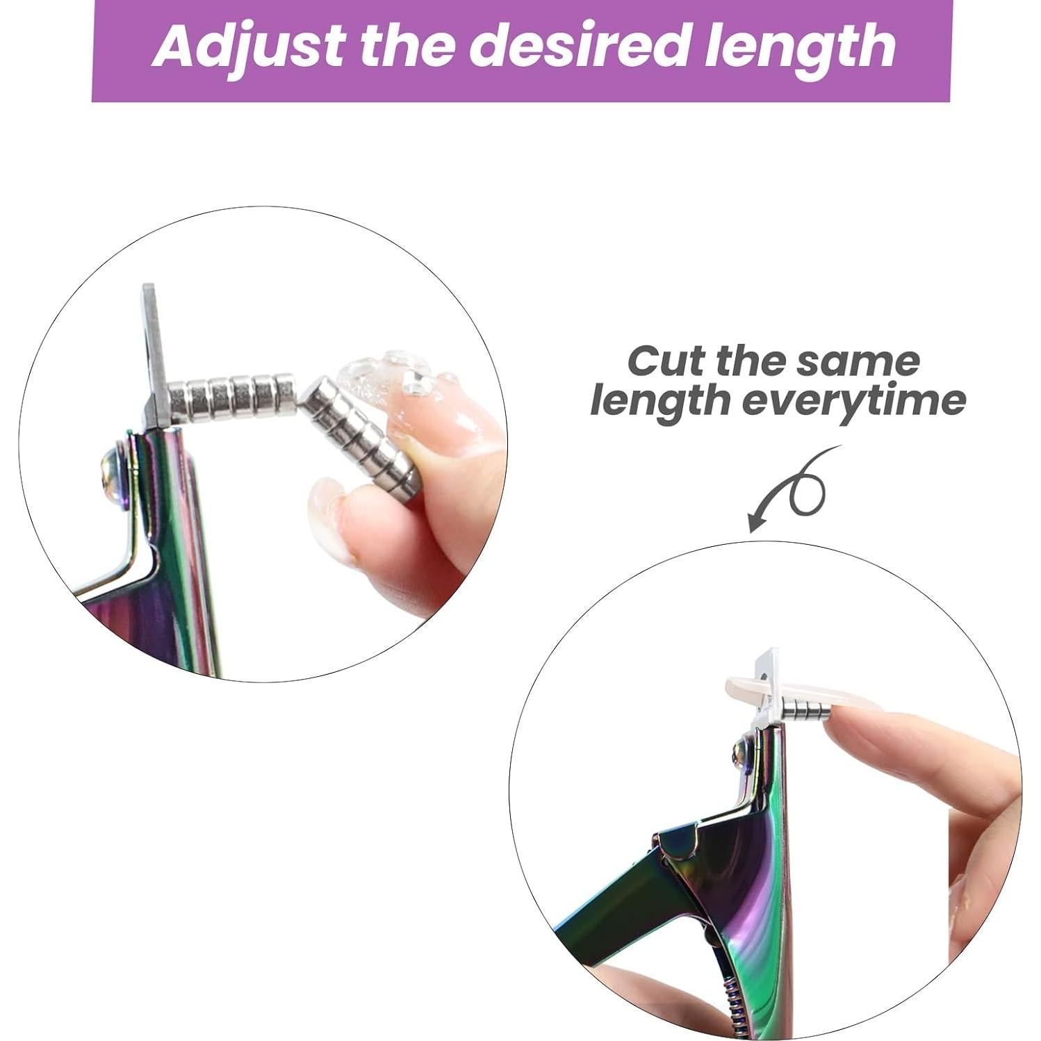 Cortadores de Uñas Acrílicas Inartato 2pcs con Imán Arcoíris