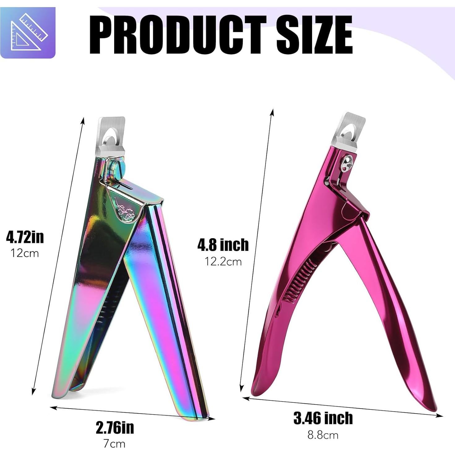 Cortadores de Uñas Falsas BEST CHOICE MAGNETS 2P Acero Inoxidable