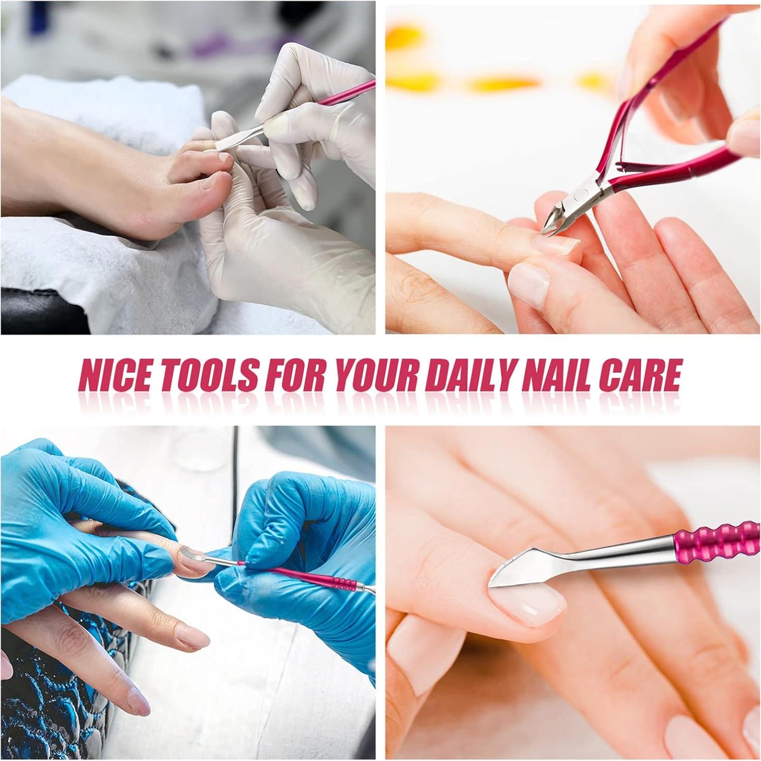 Juego de herramientas de manicura Mudder 5 en 1 acero inoxidable