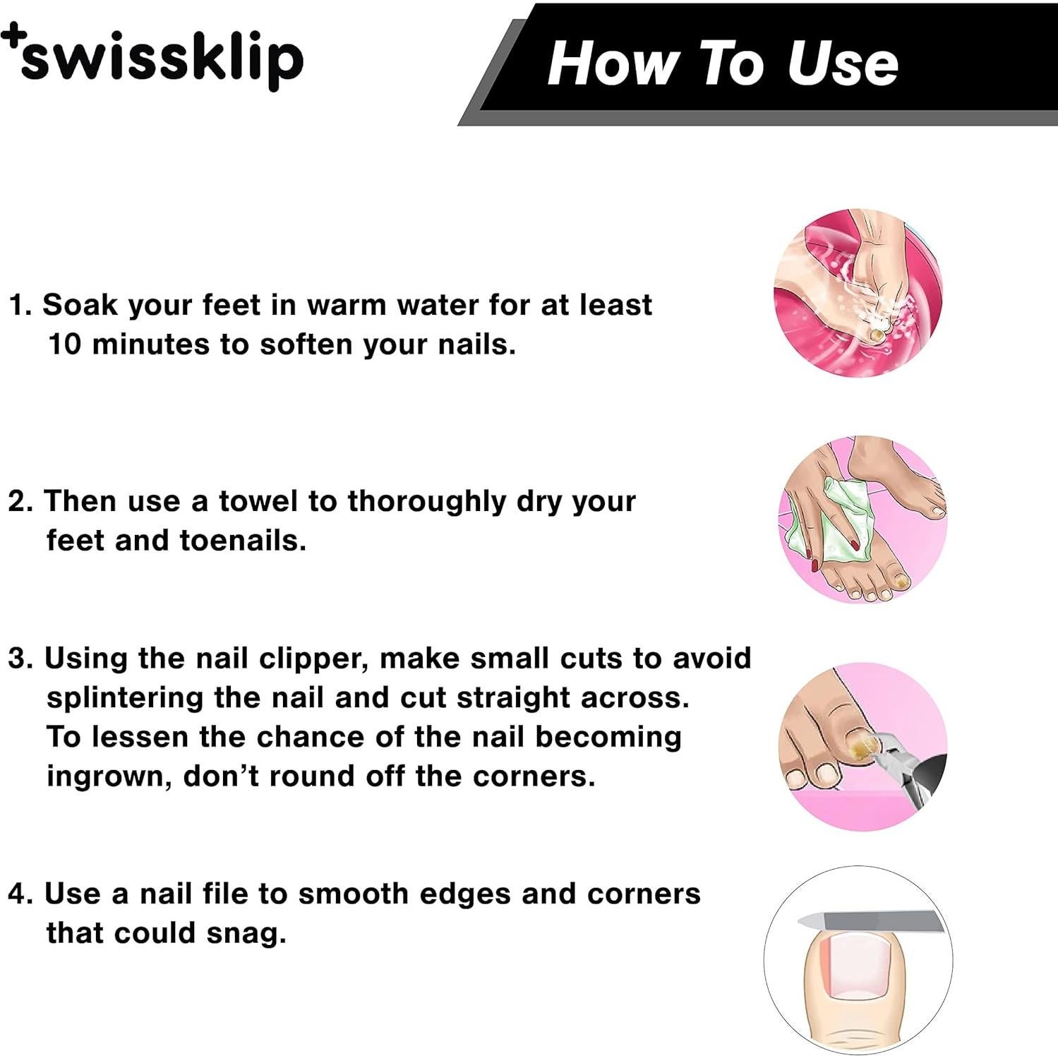 Cortauñas Swissklip de Alta Resistencia para Uñas Gruesas