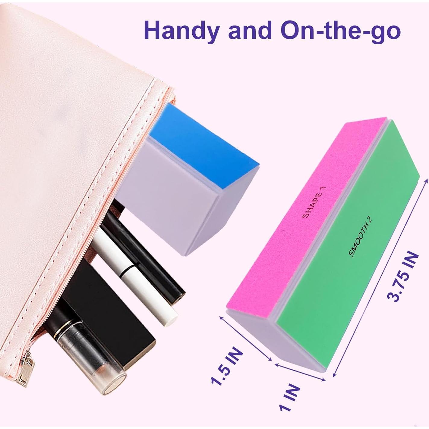 Bloques de Pulido de Uñas HomeyEra - 4 Piezas, 4 Vías