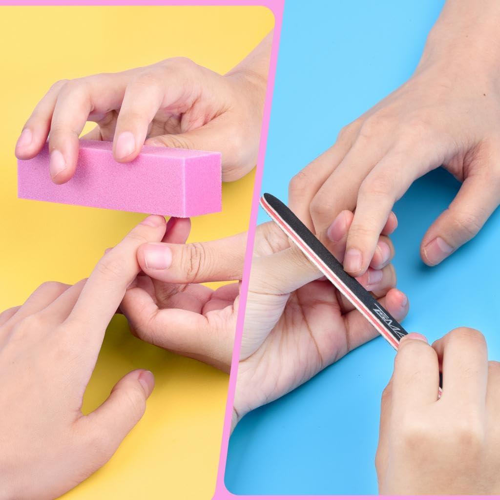 Kit de Manicura Profesional TsMADDTs - 12 Archivos y Pulidores