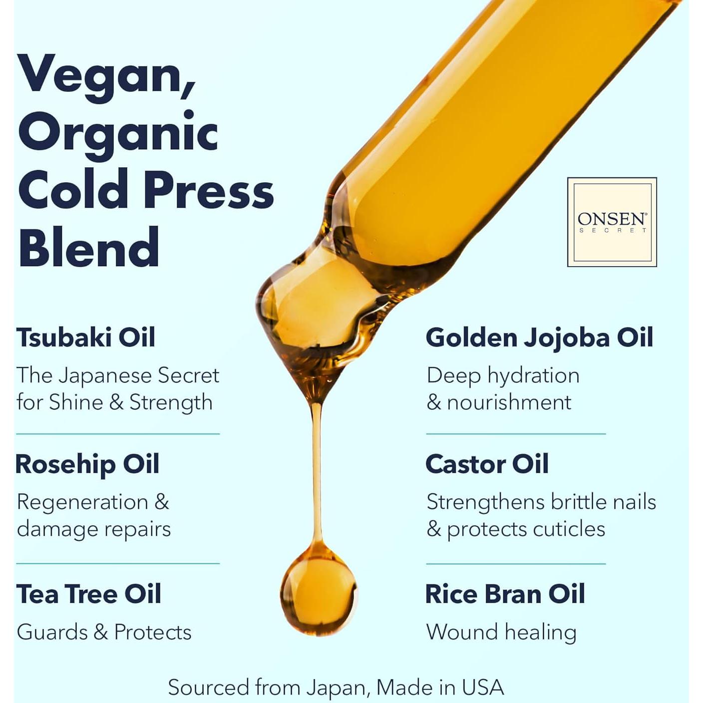 Aceite Reparador de Uñas Onsen Secret 30ml - Hidratante Natural