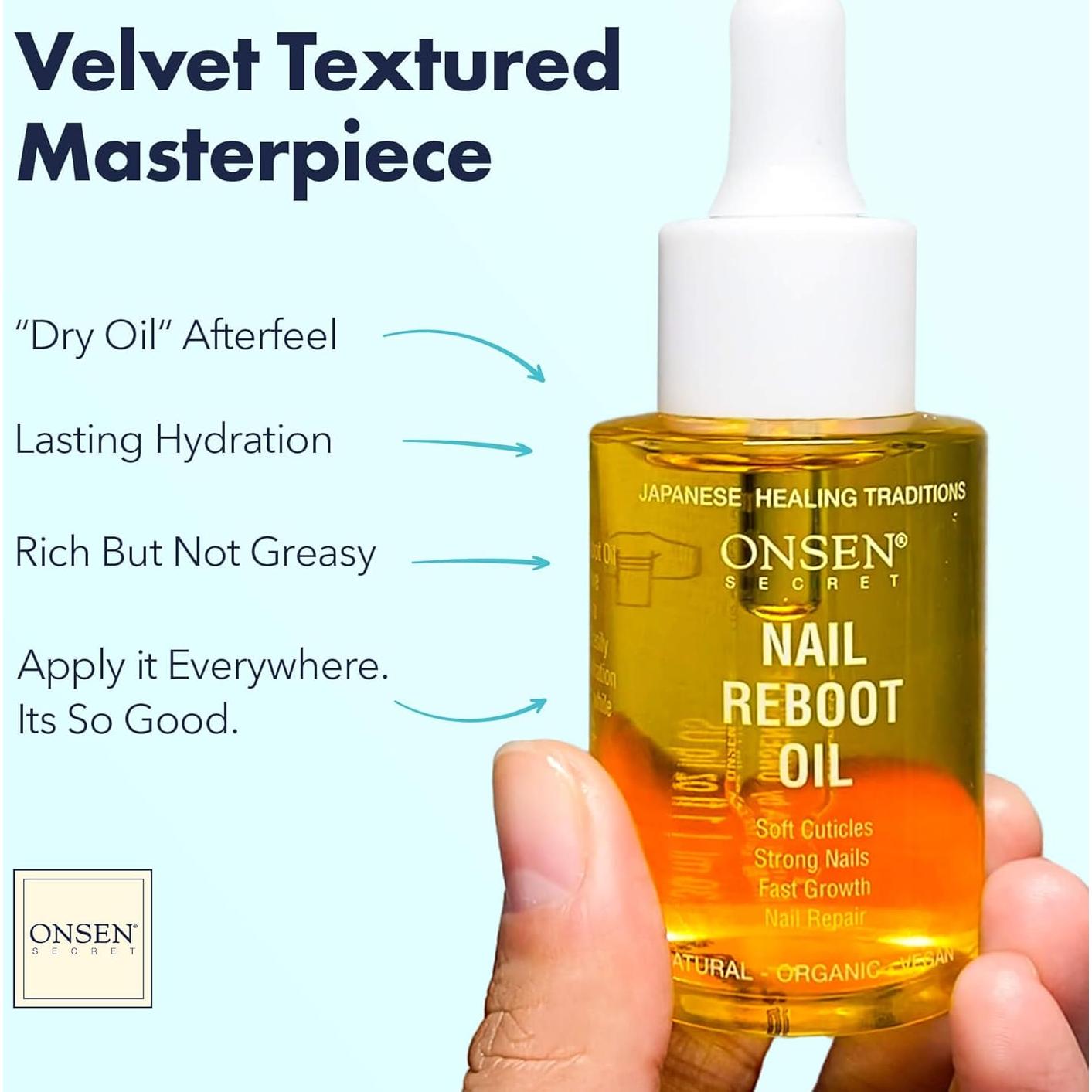 Aceite Reparador de Uñas Onsen Secret 30ml - Hidratante Natural