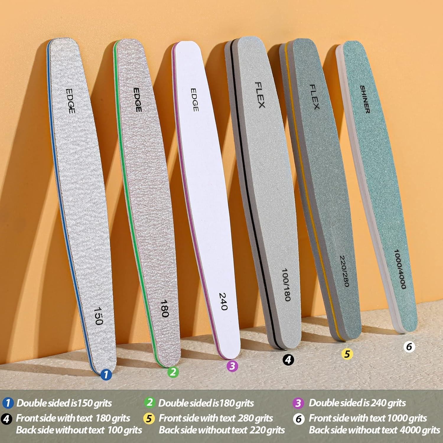 Kit de Limas y Pulidores de Uñas Teenitor 6 Piezas