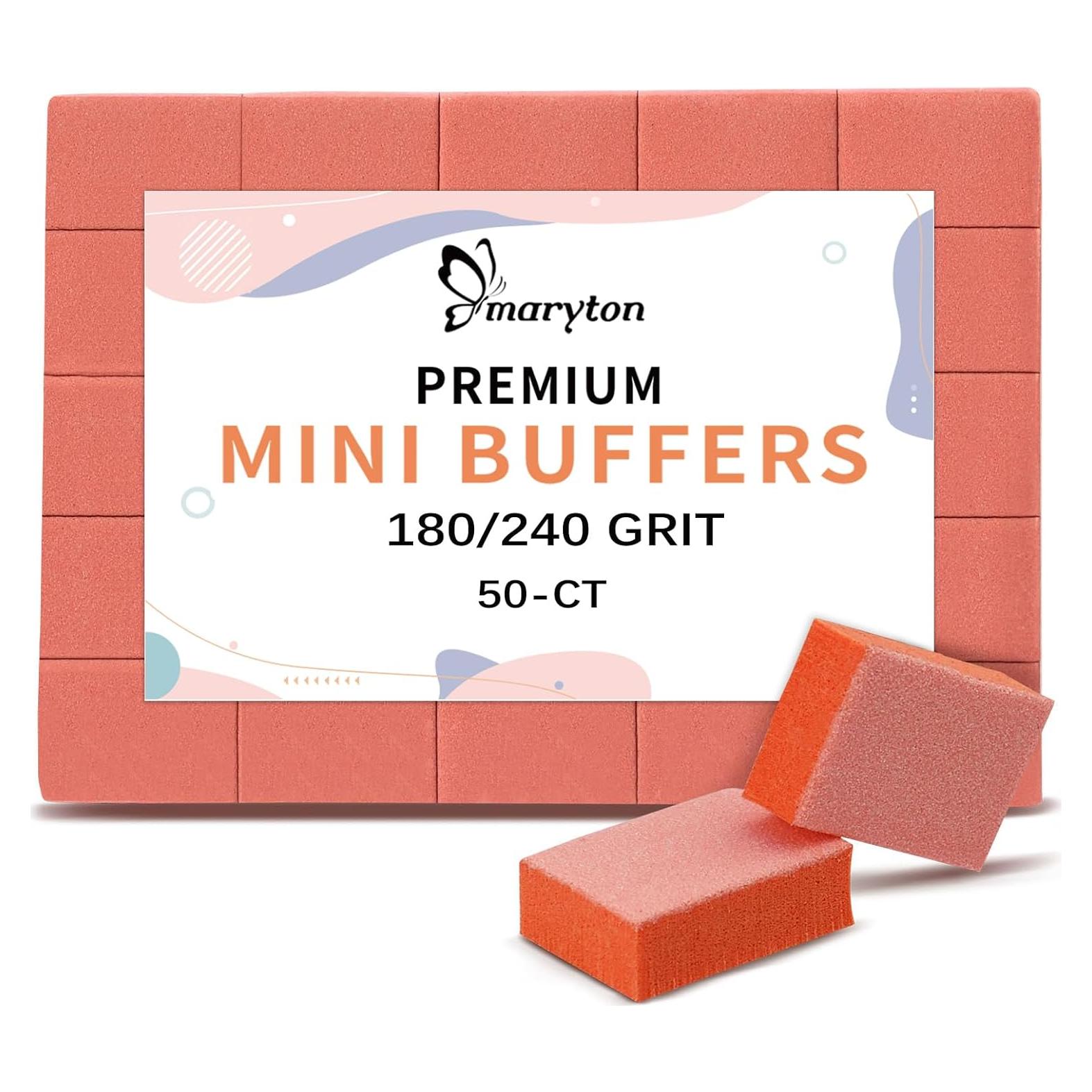 Bloques Pulidores de Uñas Maryton 180/240 Granos - 50 Unidades