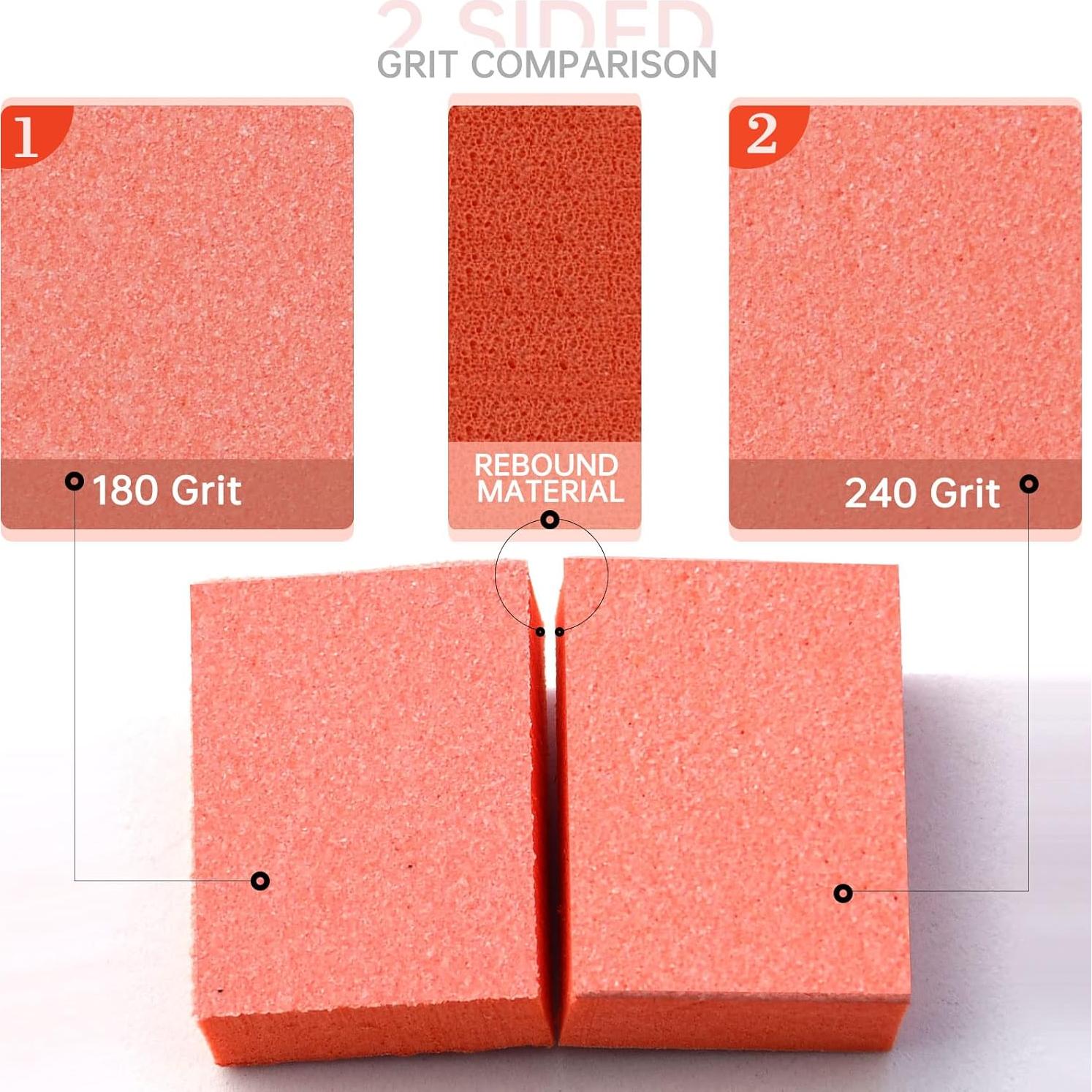 Bloques Pulidores de Uñas Maryton 180/240 Granos - 50 Unidades