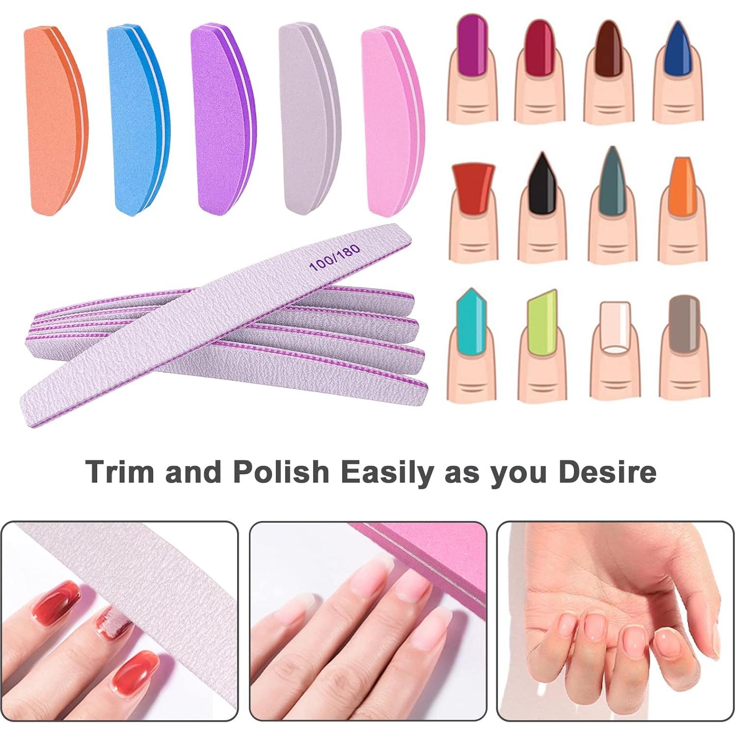 Kit de Limas y Bloques de Pulido AhaTopia 10 Pcs 100/180 Grano