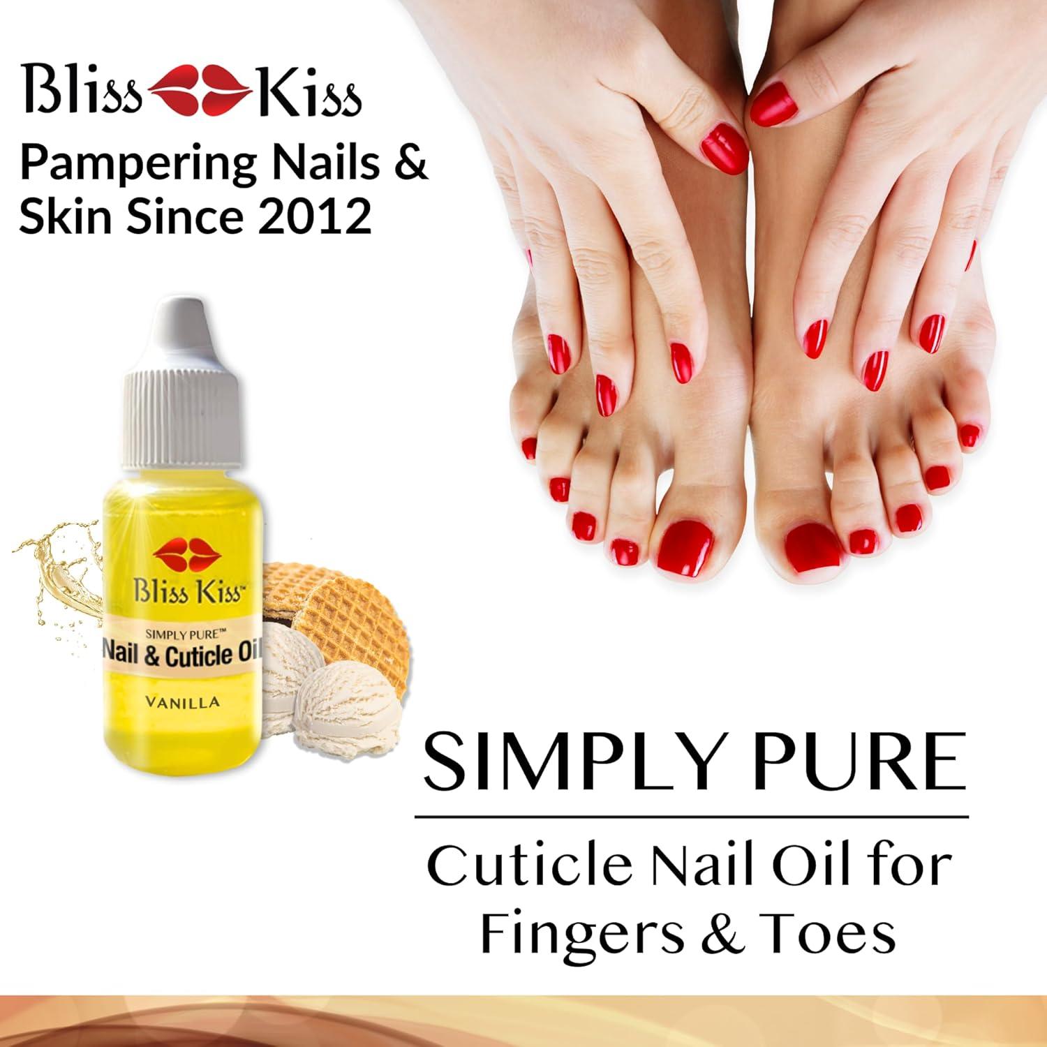 Aceite Hidratante para Uñas Bliss Kiss Simply Pure Vainilla 15 ml