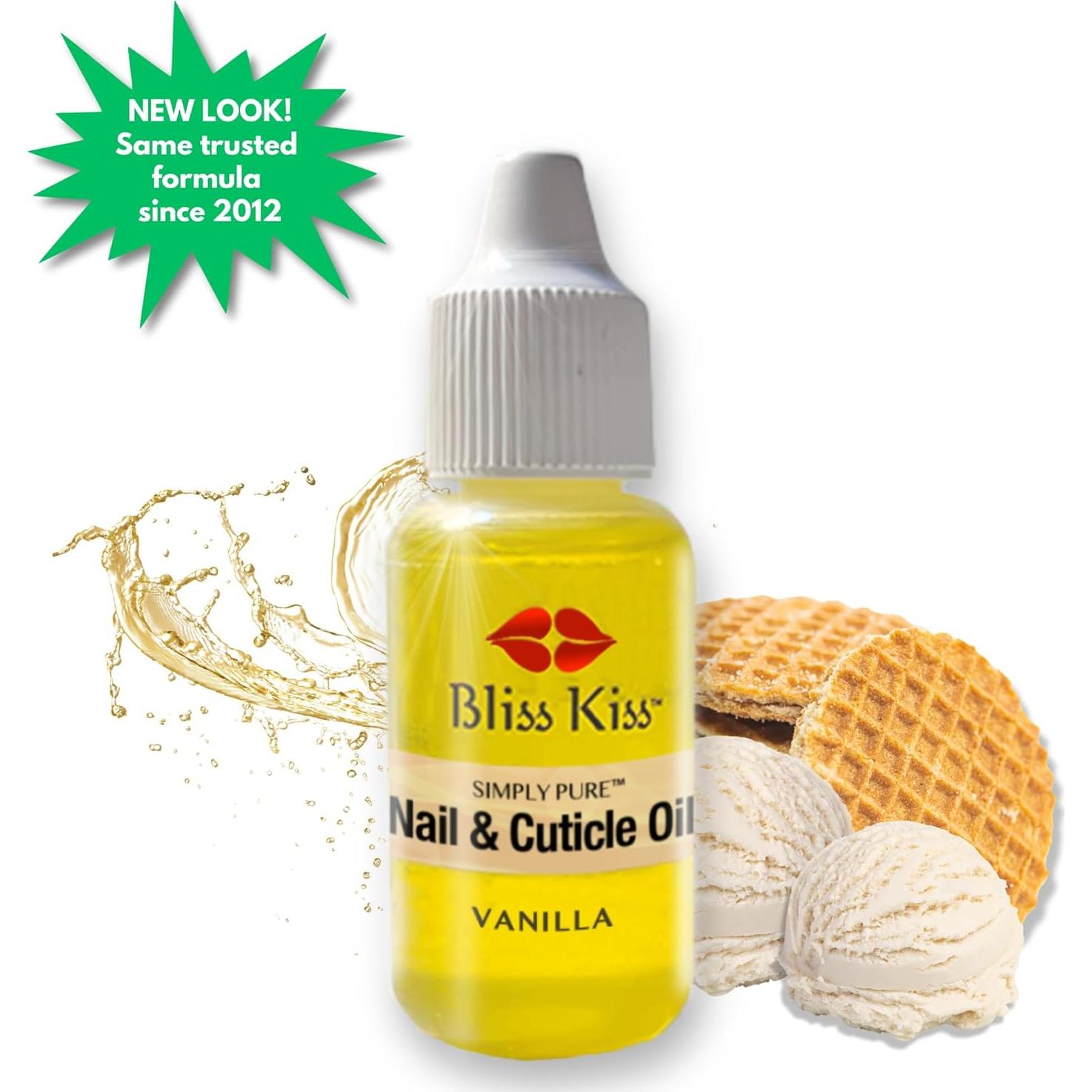 Aceite Hidratante para Uñas Bliss Kiss Simply Pure Vainilla 15 ml