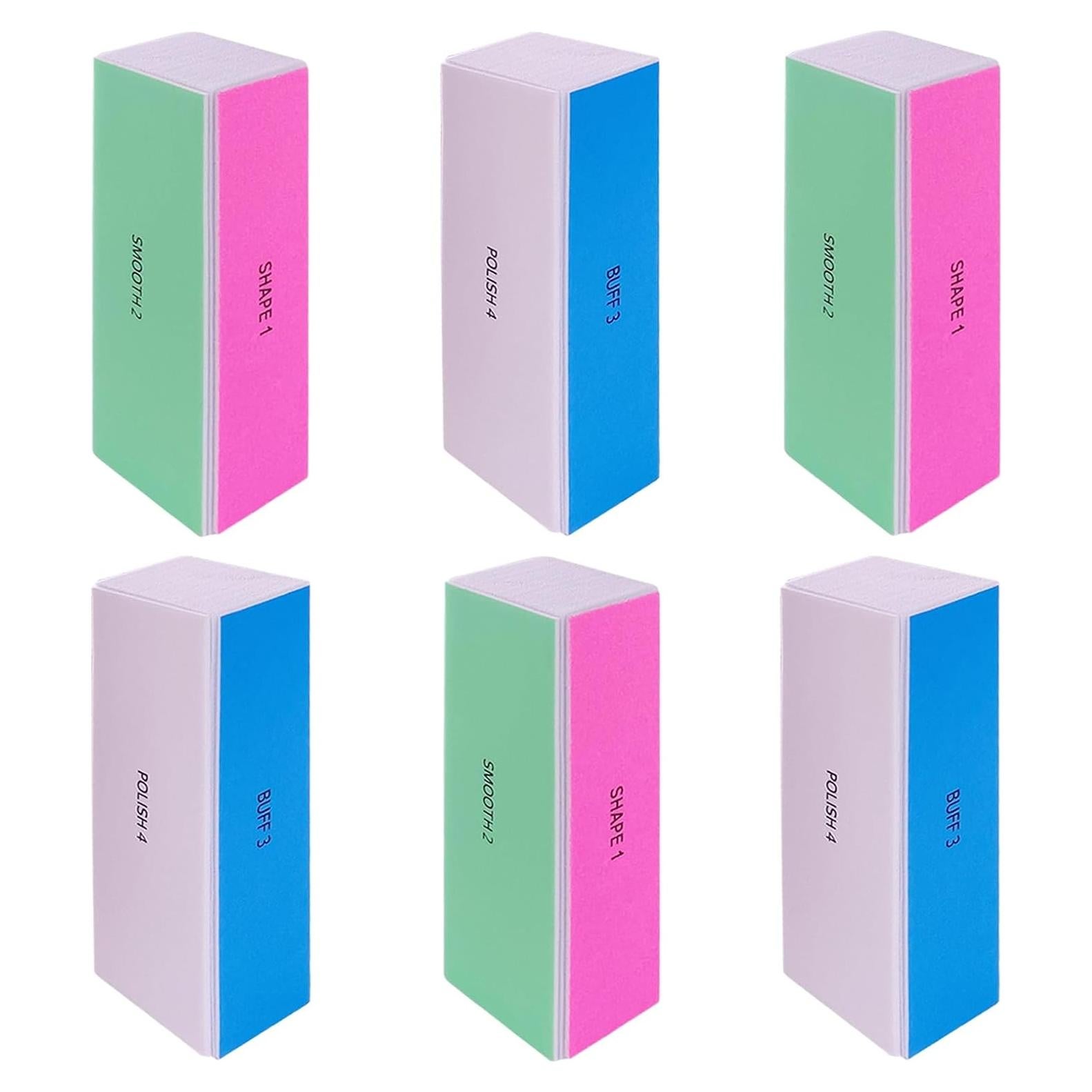 Bloques de Pulido de Uñas GigaGround 4 Vías - 6 Piezas