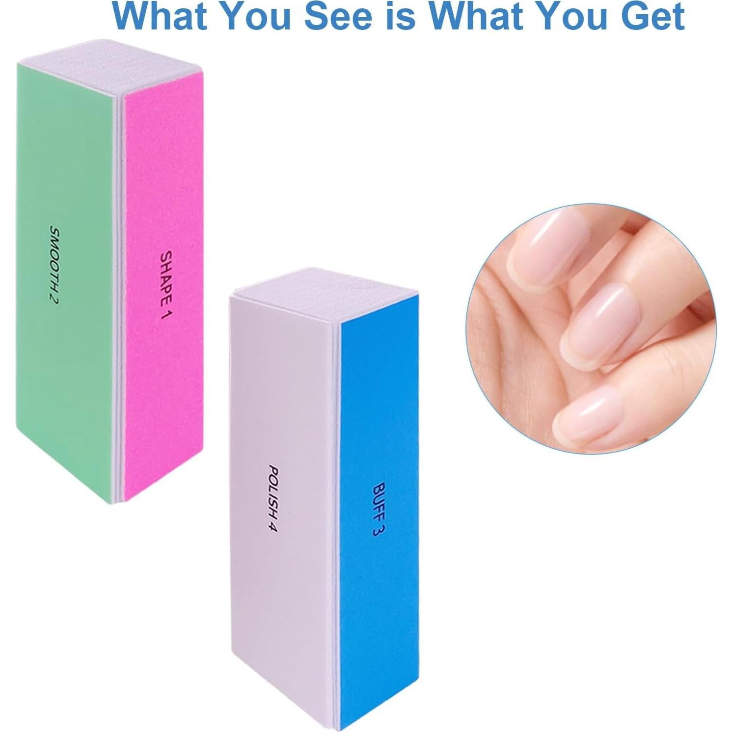 Bloques de Pulido de Uñas GigaGround 4 Vías - 6 Piezas