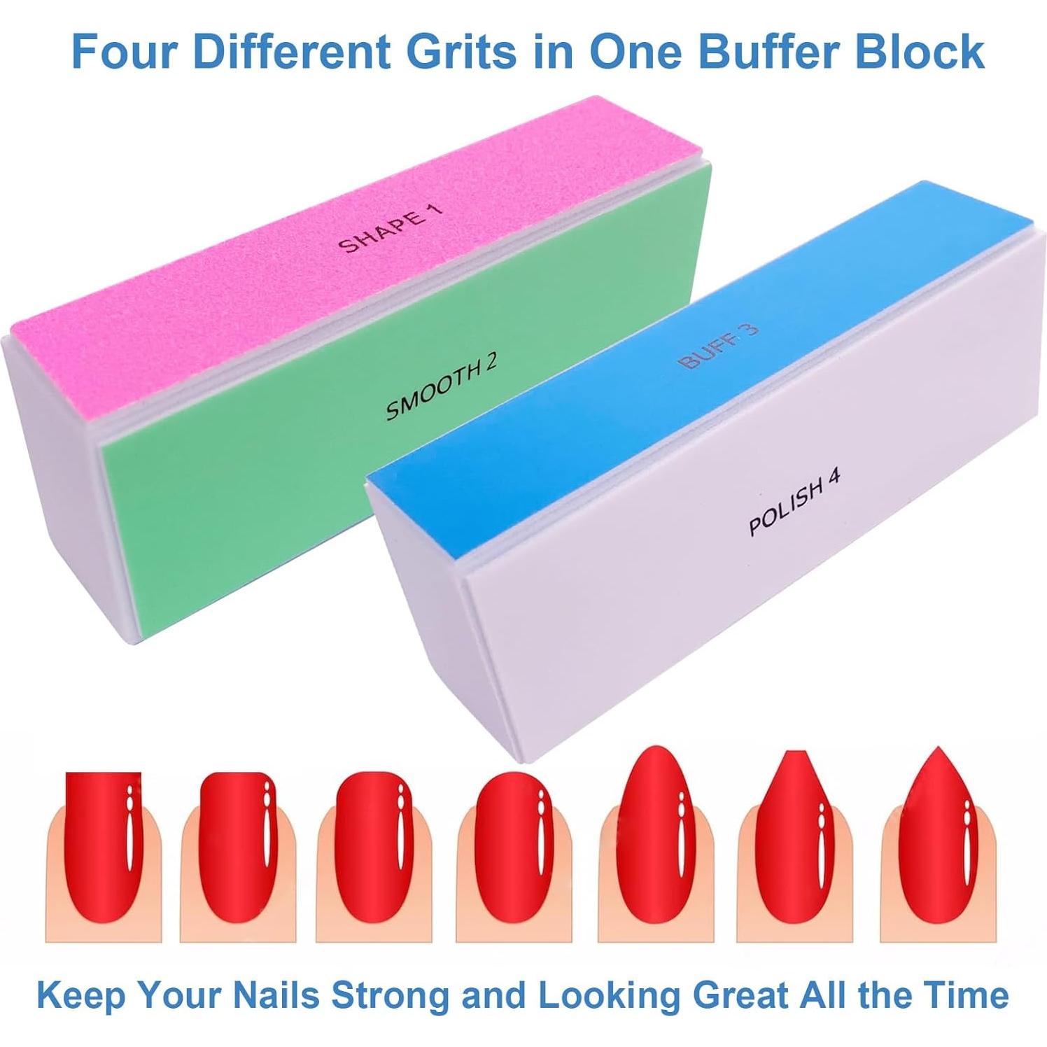 Bloques de Pulido de Uñas GigaGround 4 Vías - 6 Piezas