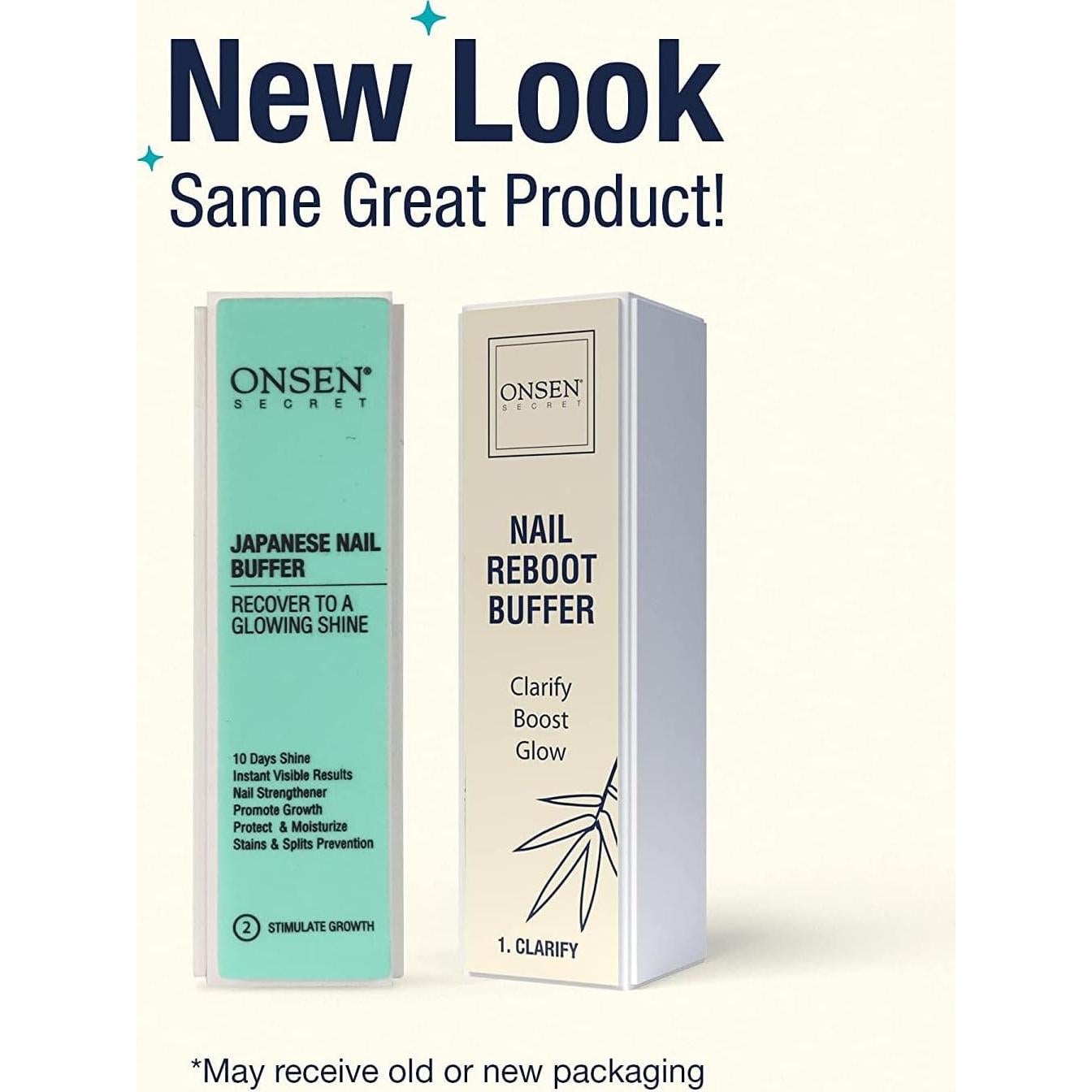 Bloque de Pulido Onsen Secret 4 Vías para Uñas Saludables