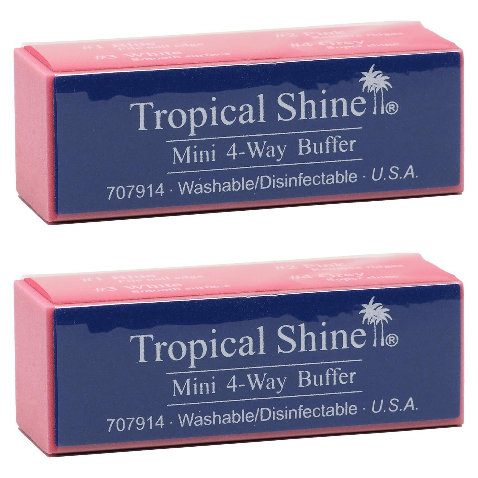 Bloque de Pulido Mini 4 Vías Tropical Shine - Cuidado de Uñas