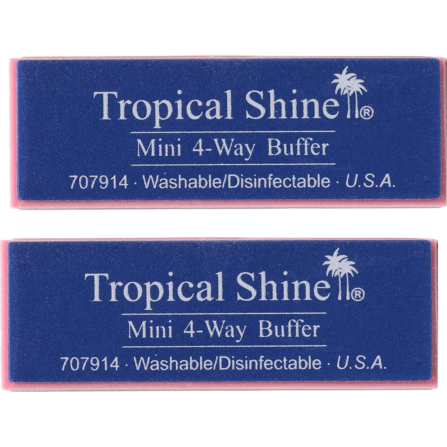 Bloque de Pulido Mini 4 Vías Tropical Shine - Cuidado de Uñas