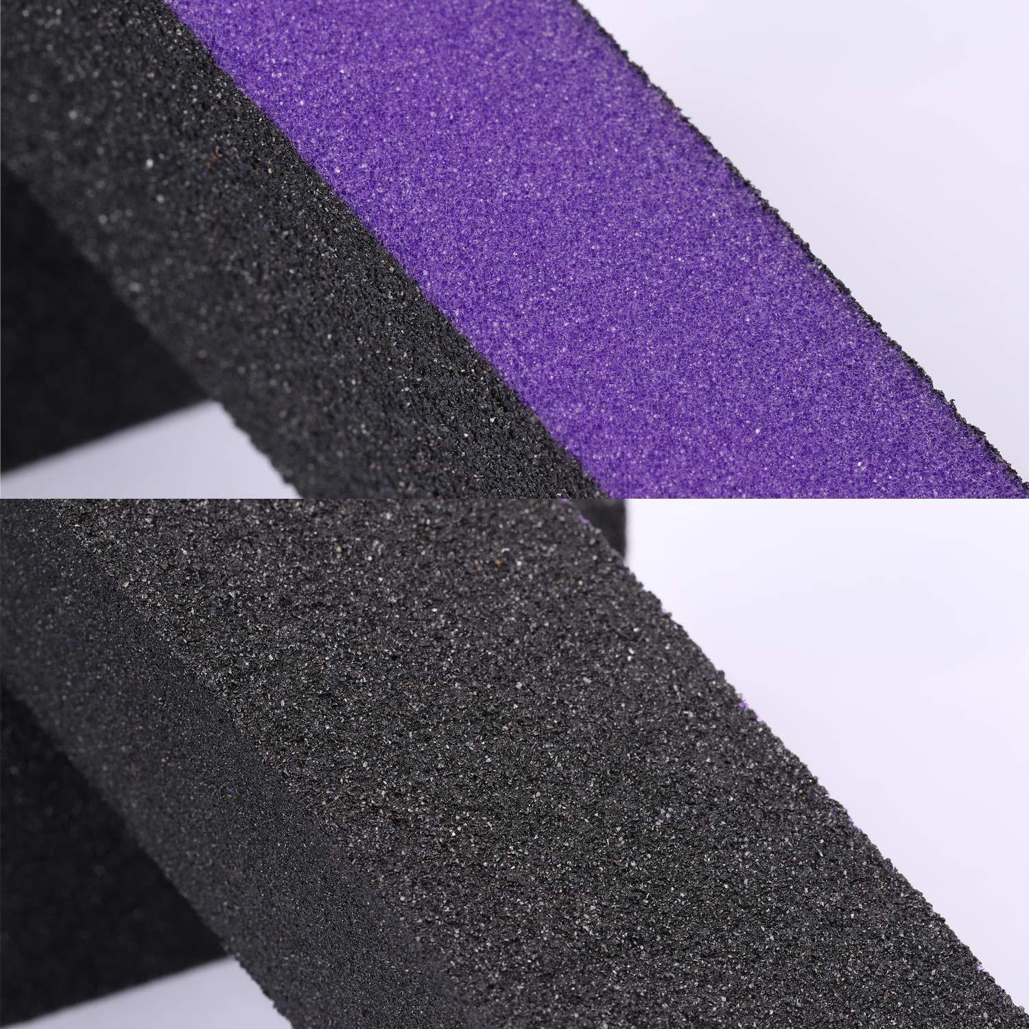 20 Bloques de Pulido para Uñas LoveBB 80/120 Grano Púrpura