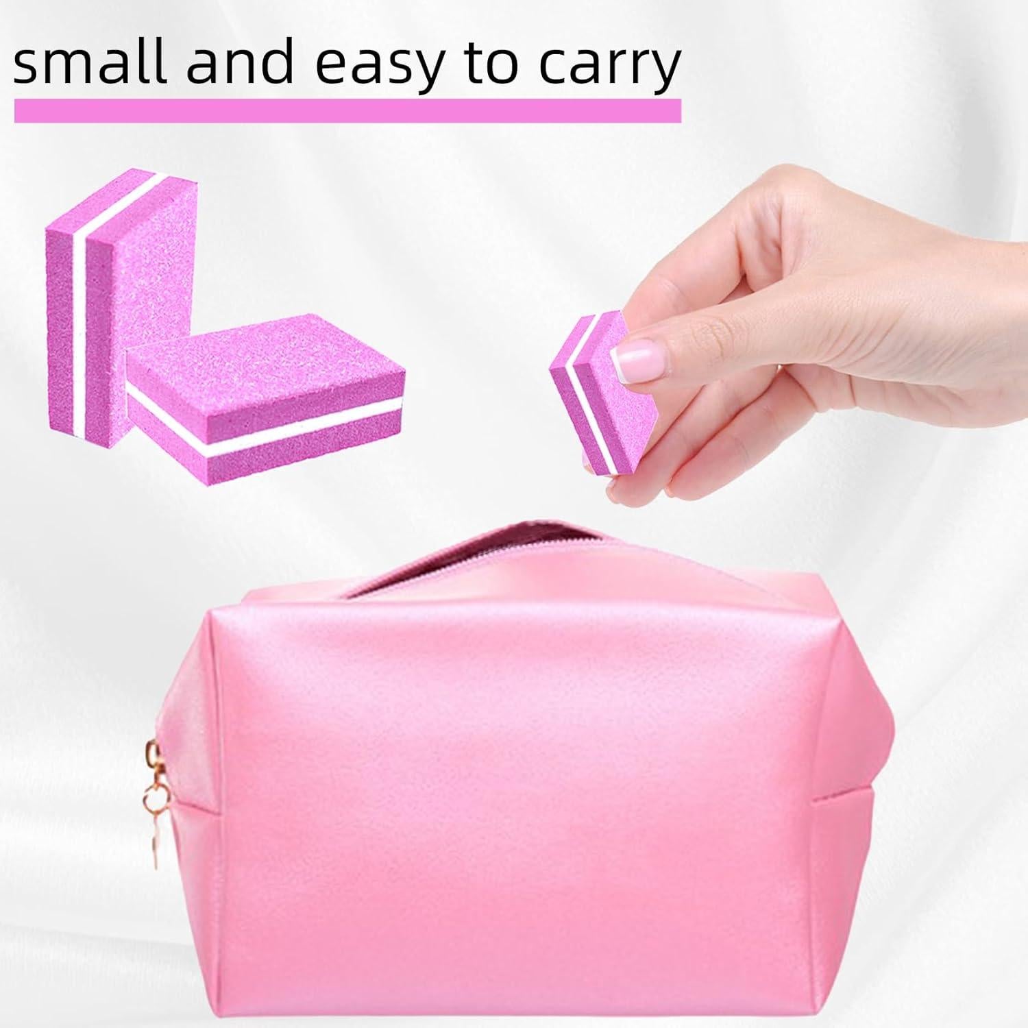 50 Esponjas Pulidoras para Uñas TKYZMS 100/180 Grit Doble Cara