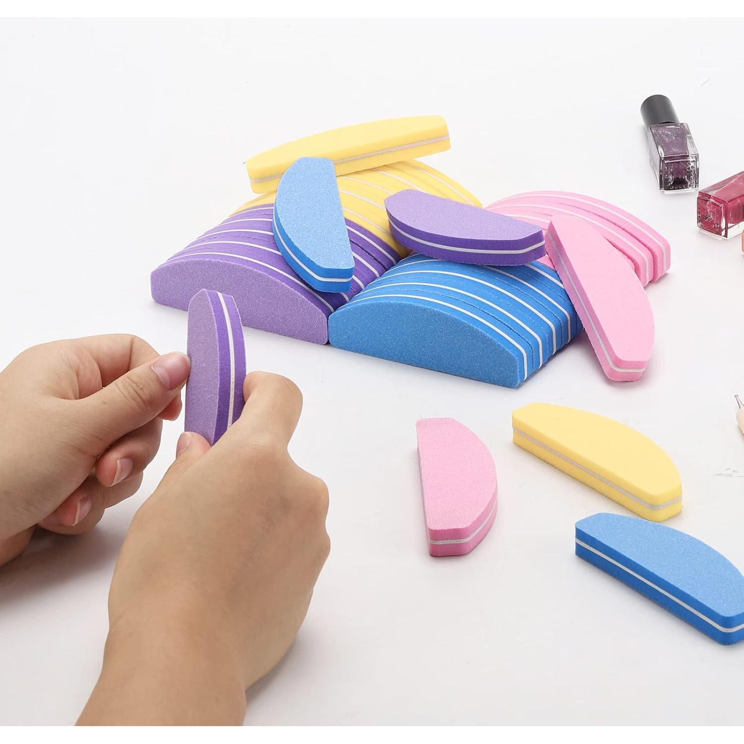 Kit de Mini Pulidores de Uñas BTYMS 80 Unidades Grano 100/180