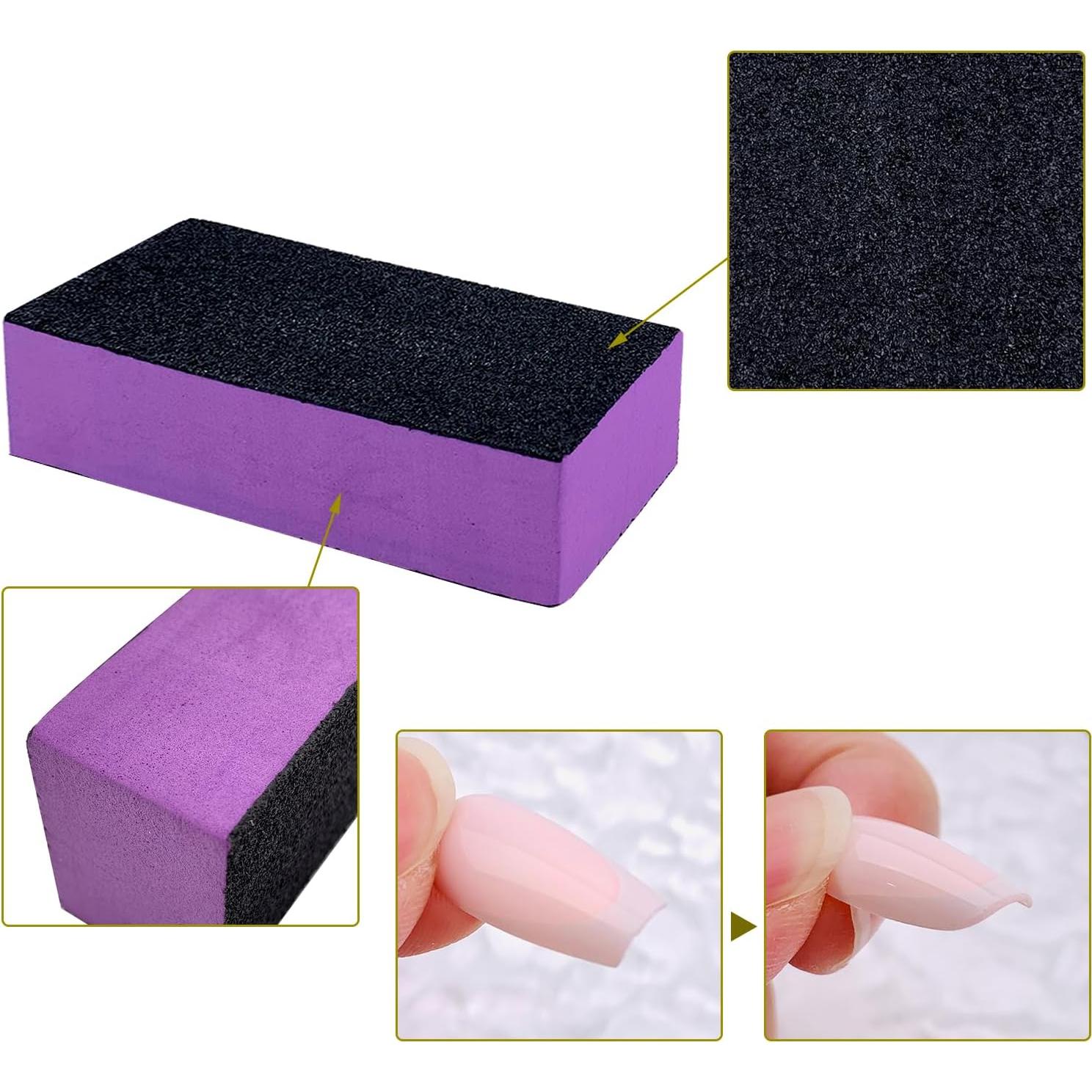 Bloques de Lijado para Uñas HeeYaa 10 Piezas 100/180 Grano