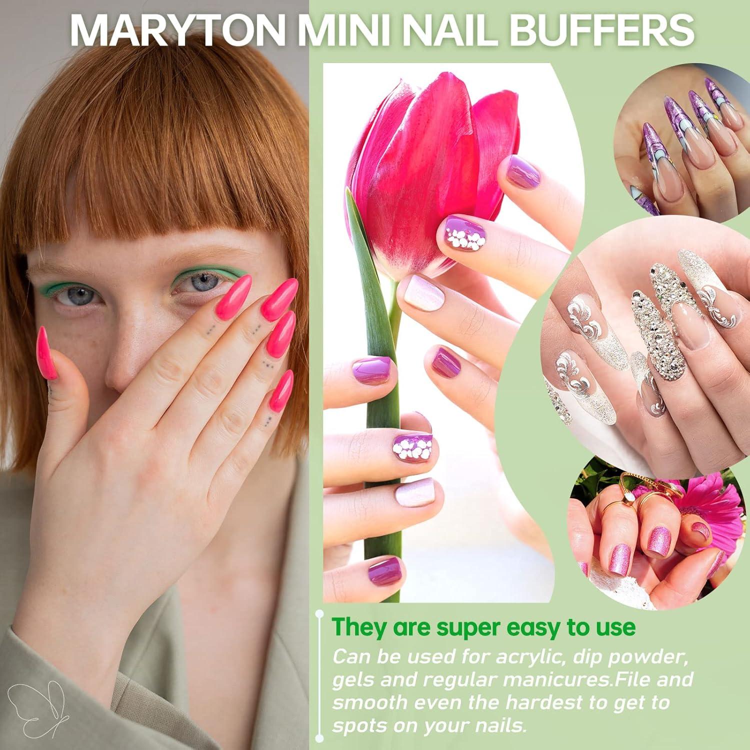 Bloques de Pulido de Uñas Maryton 100/120 Grano - 50 Unidades