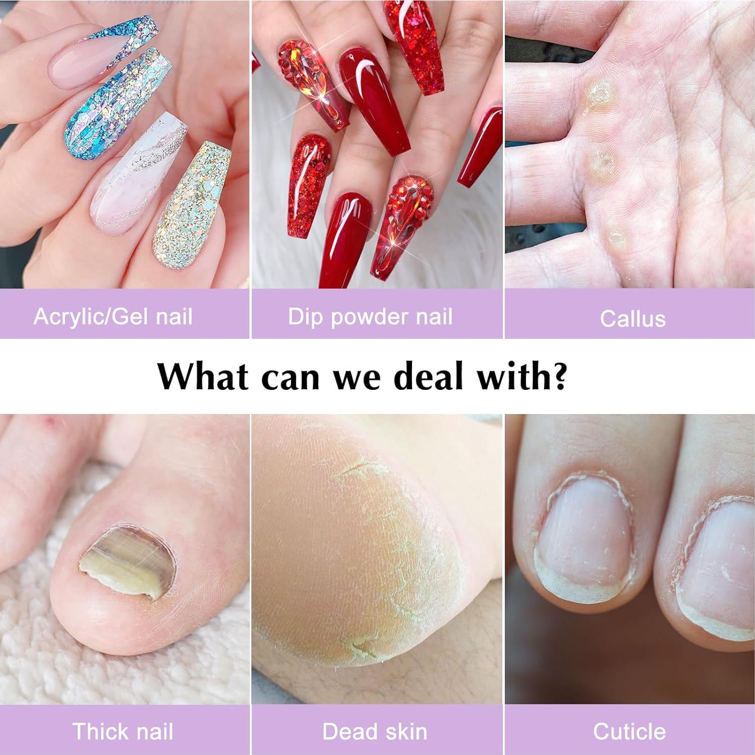 Taladro Eléctrico para Uñas COSLUS A07 Portátil 6 Puntas