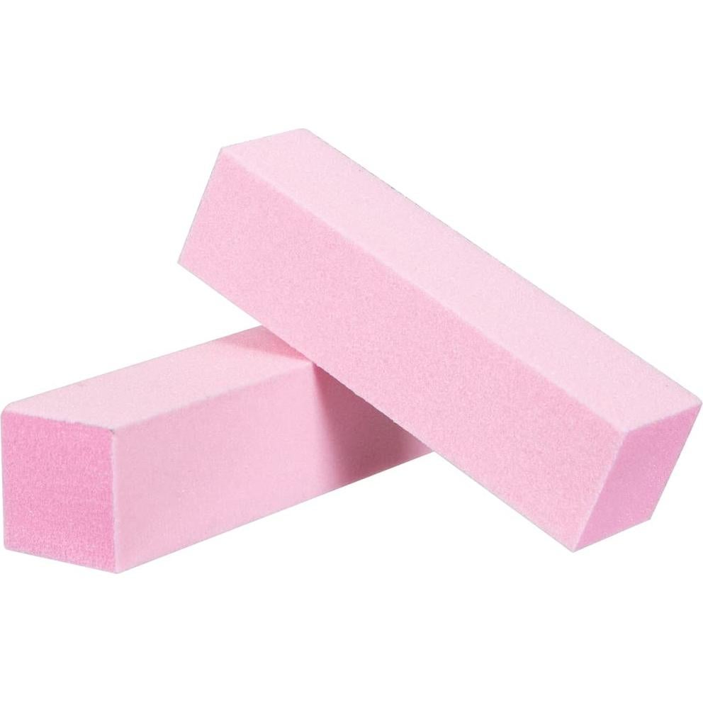 Bloque de Pedicura Rosa ForPro 100/180 Grano 15 Unidades