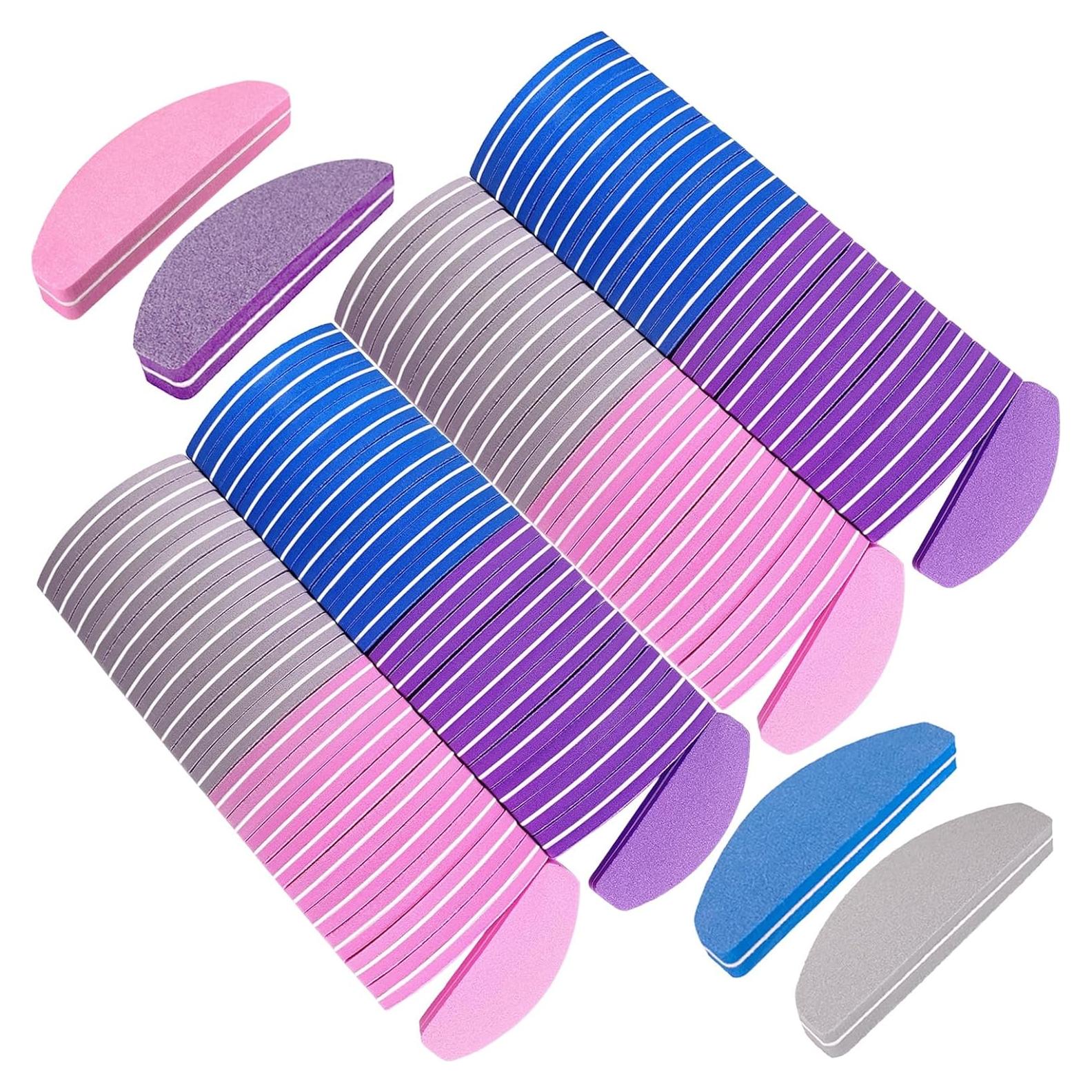 80 Piezas Bloques de Pulido de Uñas GigaGround Doble Cara 100/180