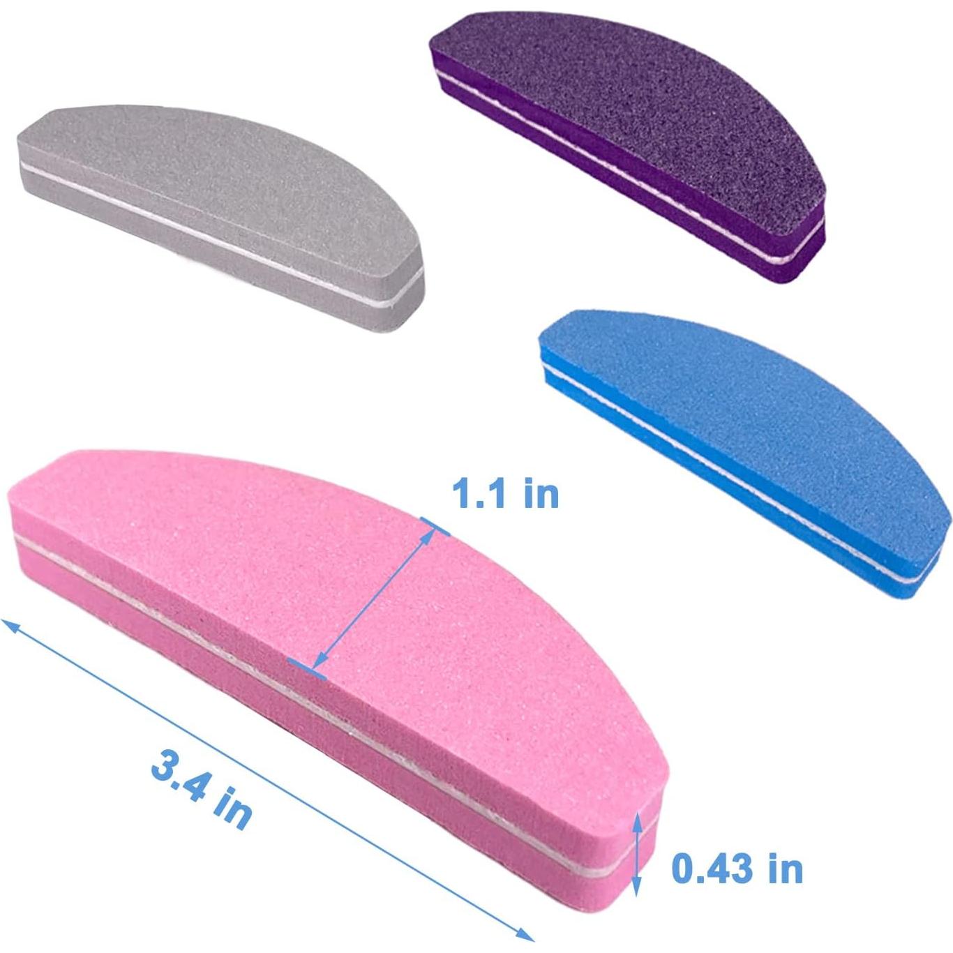 80 Piezas Bloques de Pulido de Uñas GigaGround Doble Cara 100/180