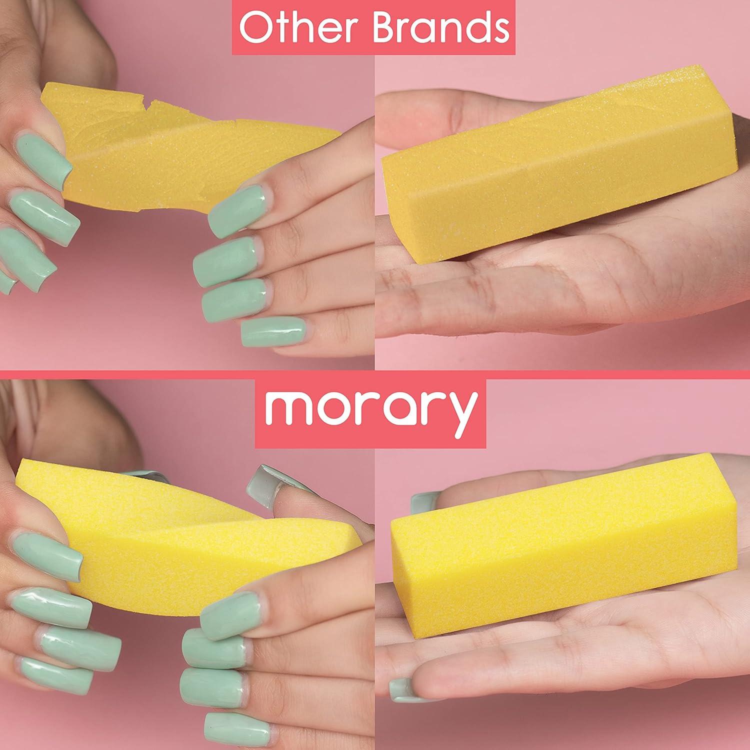 Bloques de Pulido de Uñas Morary, Paquete de 12, Grano Medio