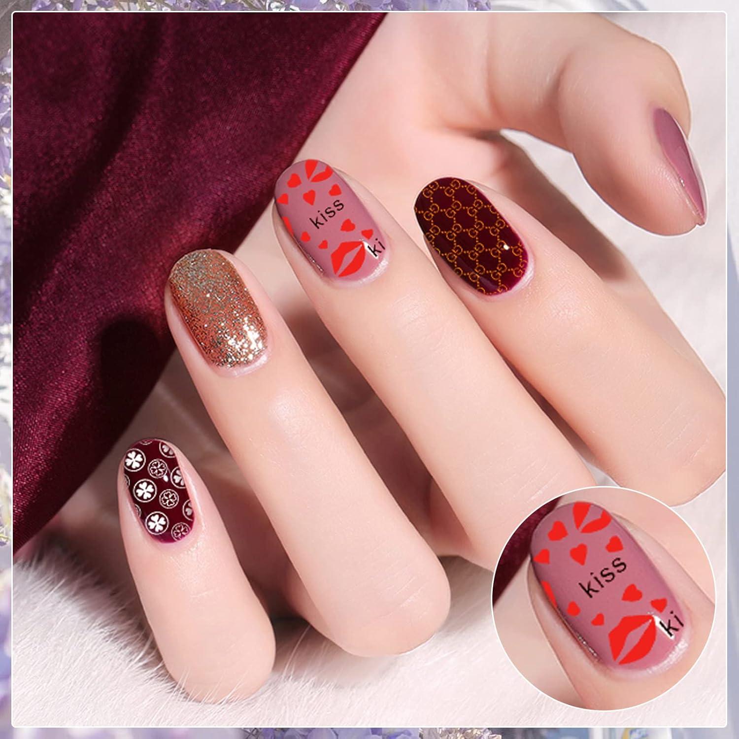 Kit de Estampado de Uñas Biutee 23 Piezas con 12 Placas y 8 Geles