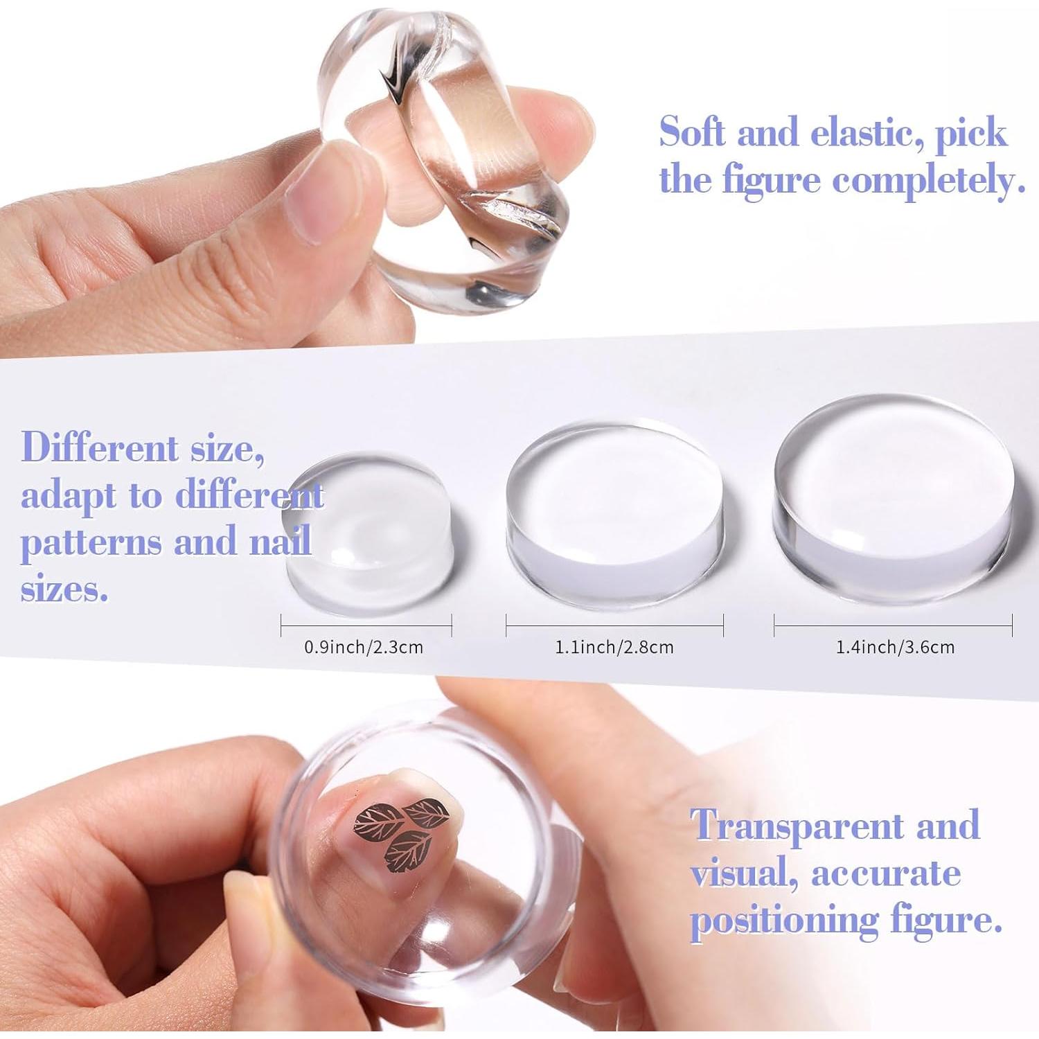 Kit de Sellos de Uñas Born Pretty 6PCS para Manicura Francesa