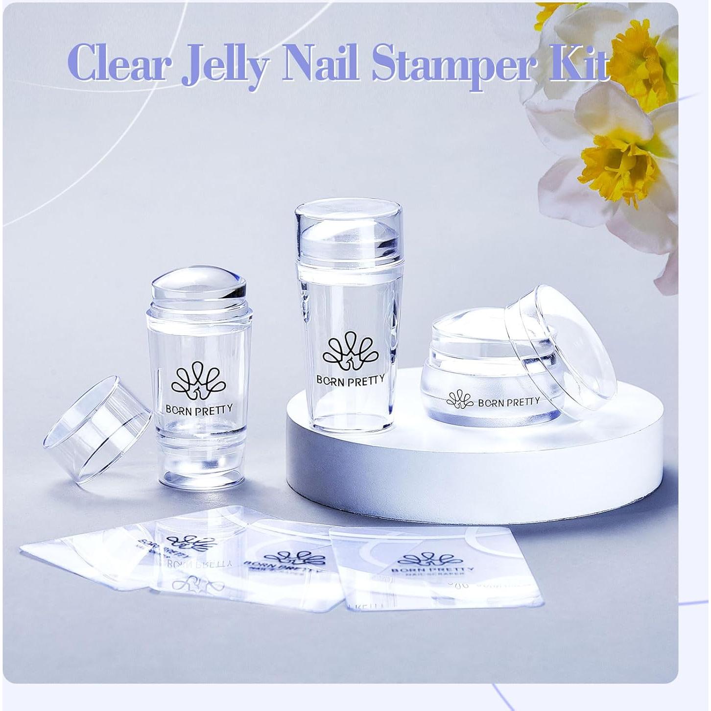 Kit de Sellos de Uñas Born Pretty 6PCS para Manicura Francesa