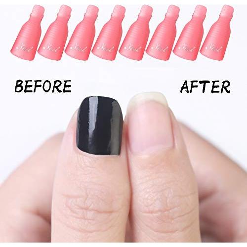 Clip de Remoción de Esmalte de Uñas HiMo 10 Piezas Rosa